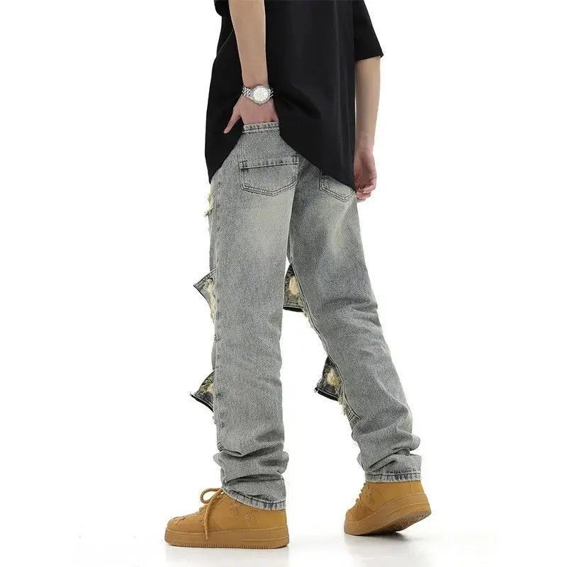 Japanese Brand Vintage Ripped Casual Jeans Pants Washed Streetwear Denim Size US 32 / EU 48 - 3 Thumbnail