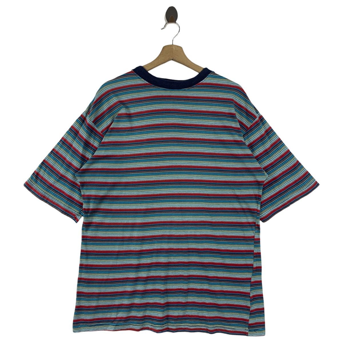 Japanese Brand × Vintage Vintage STOCK BADILAY By octupus army stripe tee Size US L / EU 52-54 / 3 - 1 Thumbnail