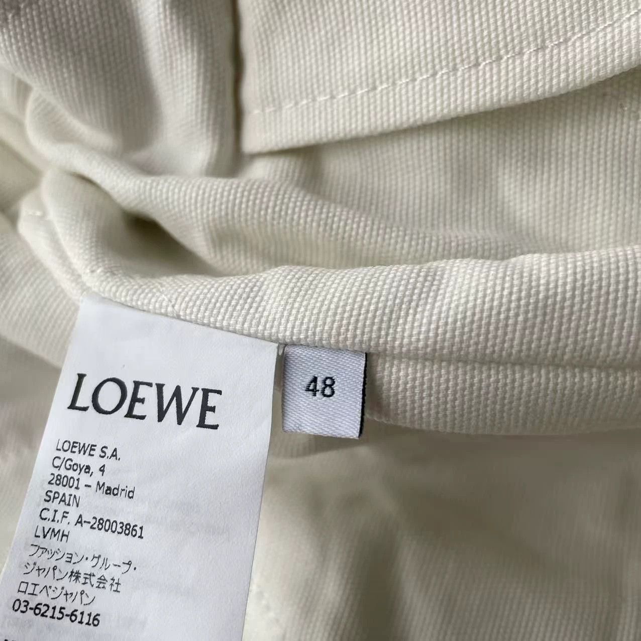 Loewe LOEWE oversized zipper hooded white parka 48 new Size US M / EU 48-50 / 2 - 6 Thumbnail
