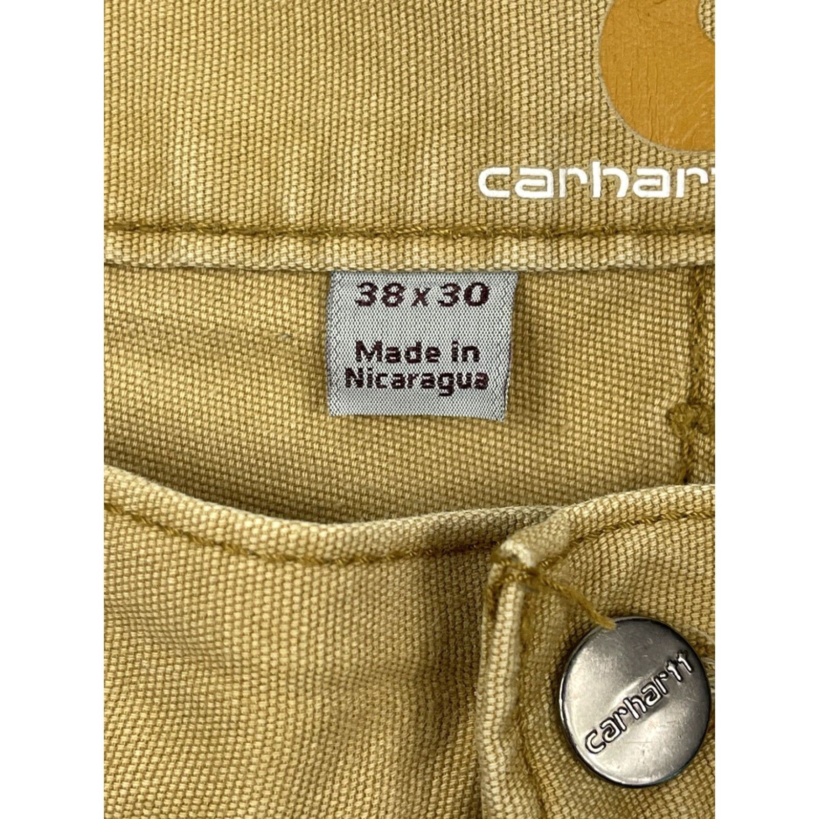 Carhartt Carhartt Men's Relaxed Fit Canvas Work Pants 38x30 Brown 5-Pocket Classic Size US 38 / EU 54 - 2 Thumbnail