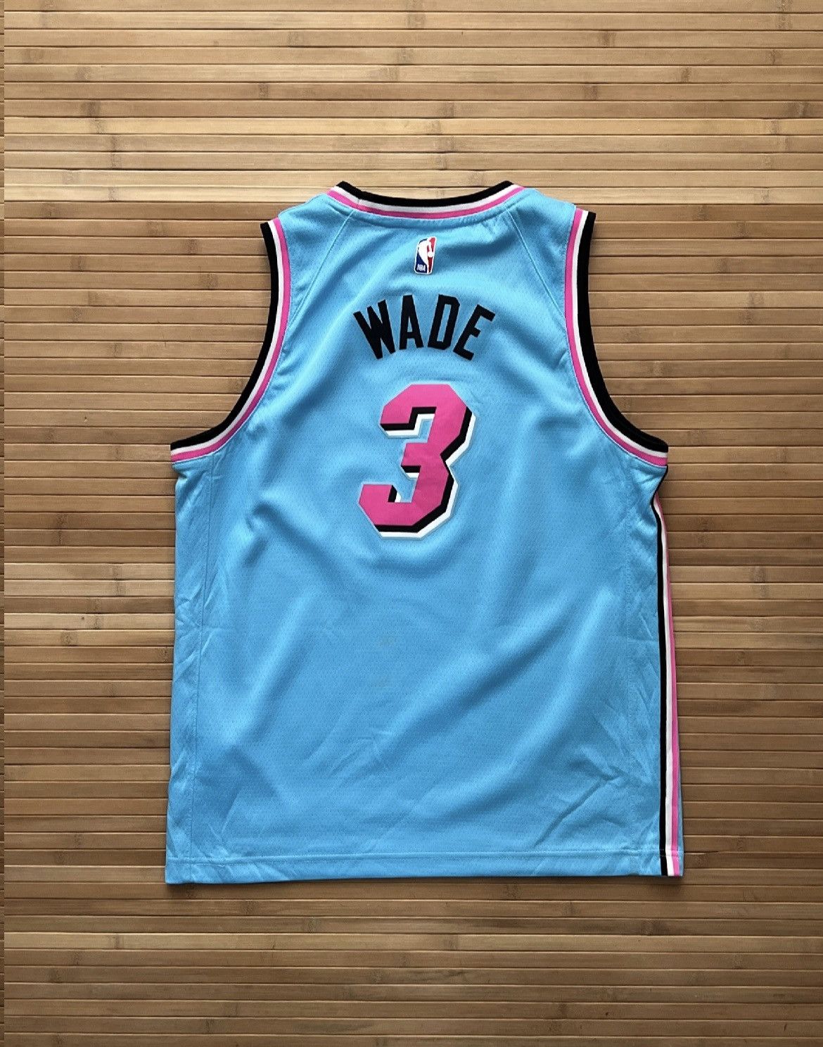 Nike Nike Wade Miami Heat Vice Nights Blue Pink Jersey Size US M / EU 48-50 / 2 - 2 Thumbnail