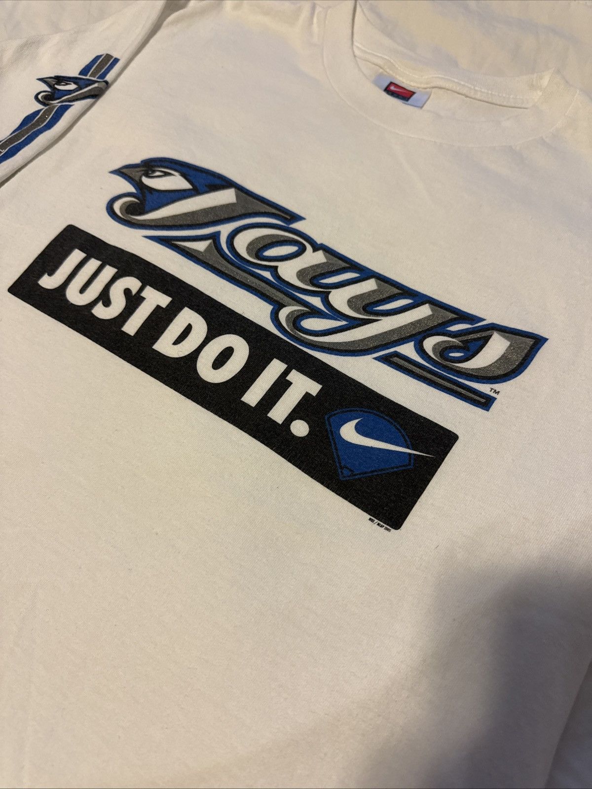 Nike Nike Nike Swoosh Toronto Blue Jays white Longsleeve 2005 S Size US S / EU 44-46 / 1 - 1 Thumbnail