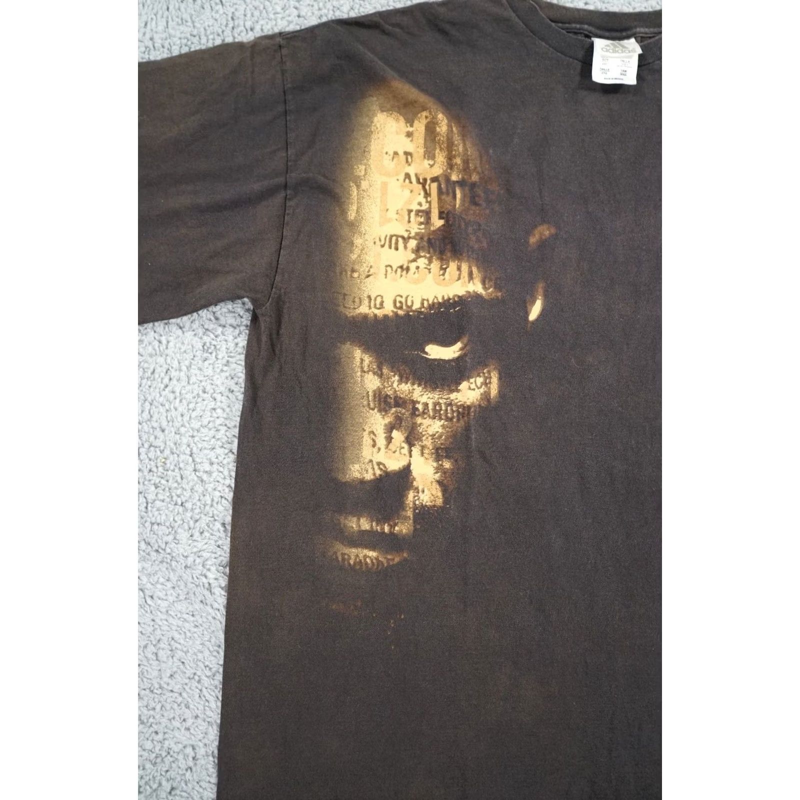 Adidas VINTAGE adidas Basketball Kevin Garnett T Shirt Mens 2XL Black Y2K Big Portrait Size US XXL / EU 58 / 5 - 4 Thumbnail