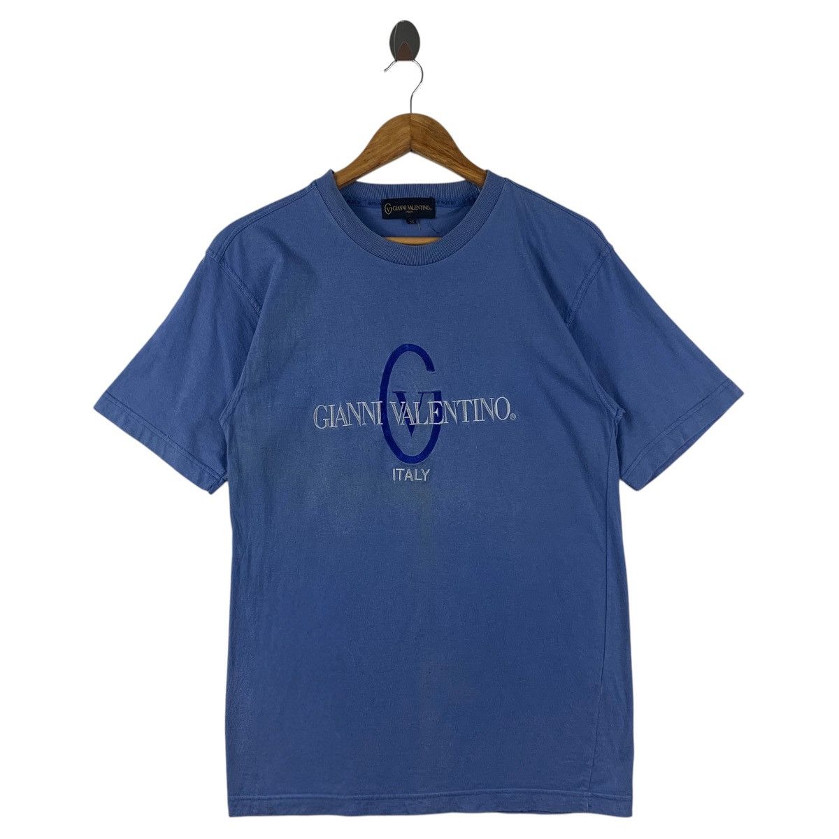 Valentino × Vintage Vintage GIANNI VALENTINO Embroidery spellout tee shirt Size US M / EU 48-50 / 2 - 1 Thumbnail