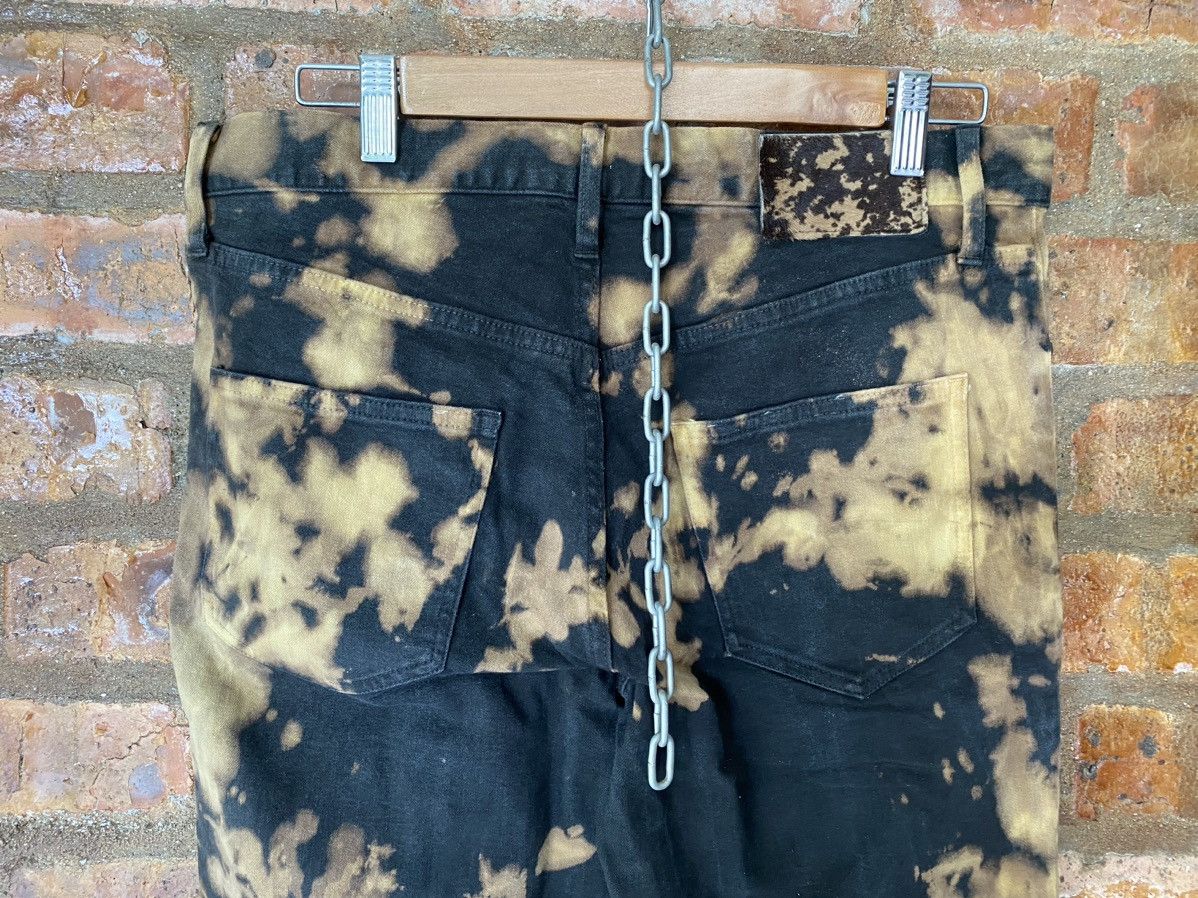 Japanese Brand × KMRii × Shellac SHELLAC Japan Bleach Wash black flare pants Size US 33 - 11 Thumbnail