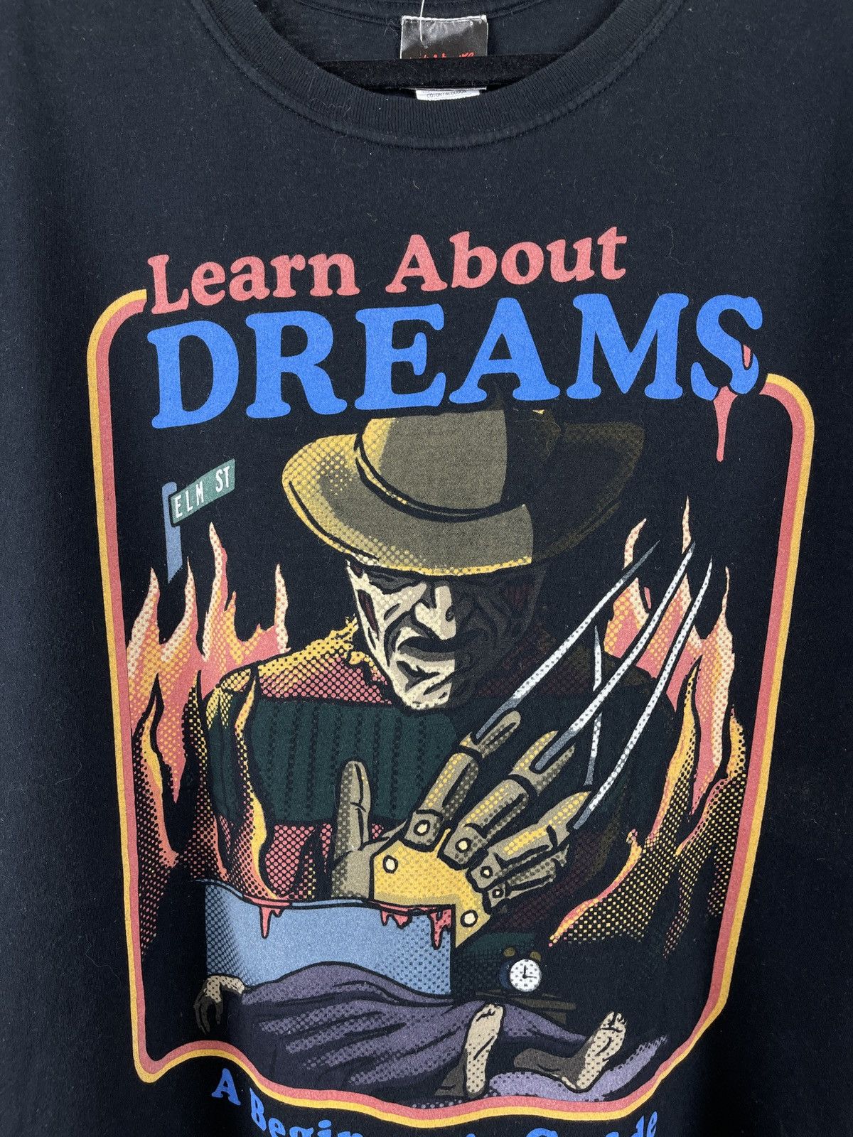 Gildan Freddy Krueger Learn about dreams Nightmare On Elm Street T Size US XL / EU 56 / 4 - 5 Thumbnail