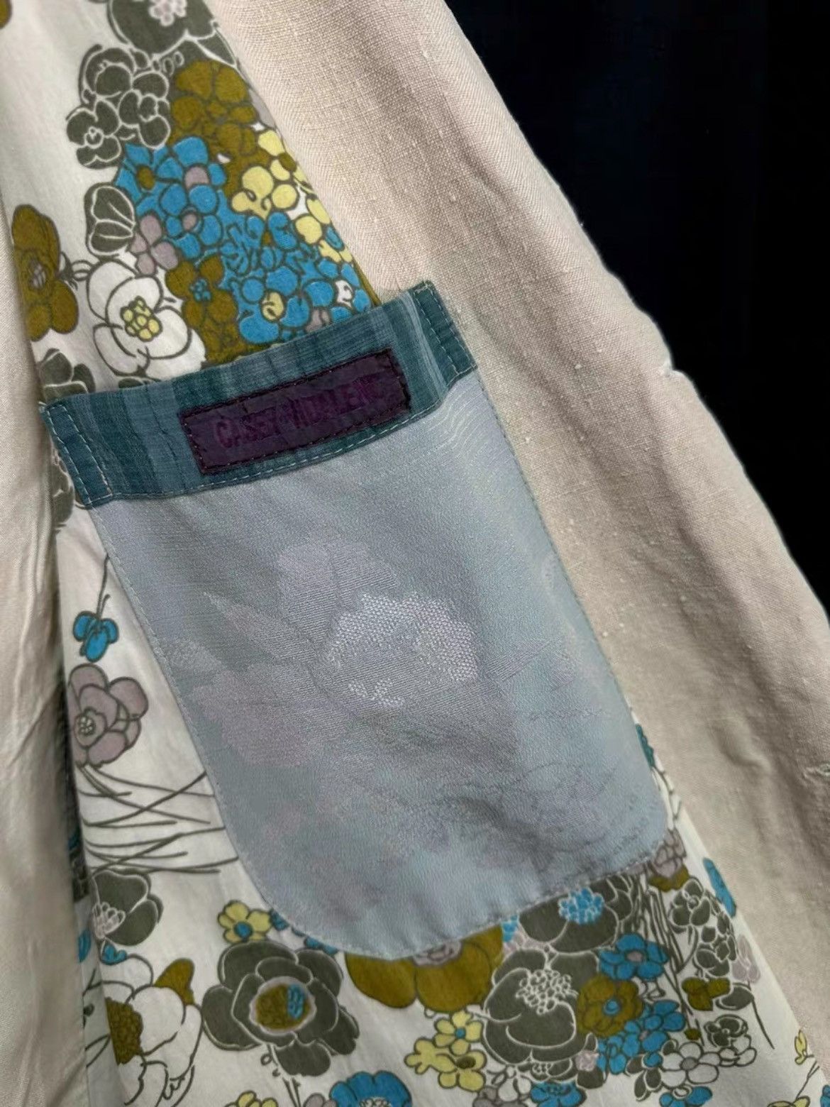 Casey Vidalenc Sz 44 Casey Vidalenc Inside Silk Linen Jacket Size US S / EU 44-46 / 1 - 5 Thumbnail