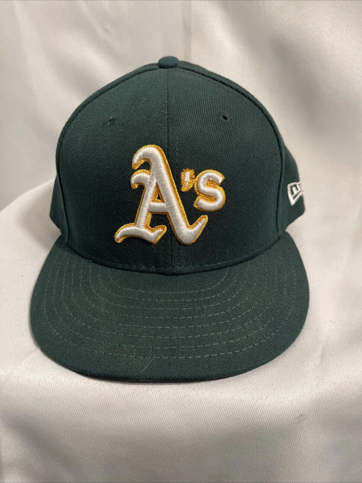 New Era Oakland A's MLB Authentic59 Fifty Hat USA Size 7 1/2 Size ONE SIZE - 1 Thumbnail