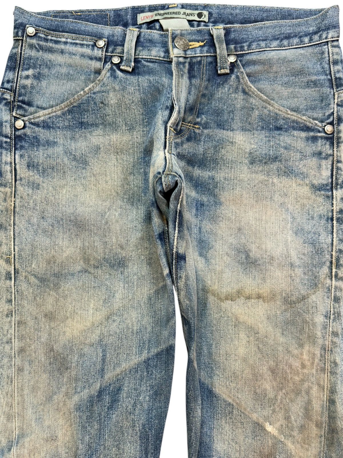 Engineered Garments × Levi's Vintage Levi’s Engineered Mudwash Ripped Distressed Denim Size US 30 / EU 46 - 2 Thumbnail