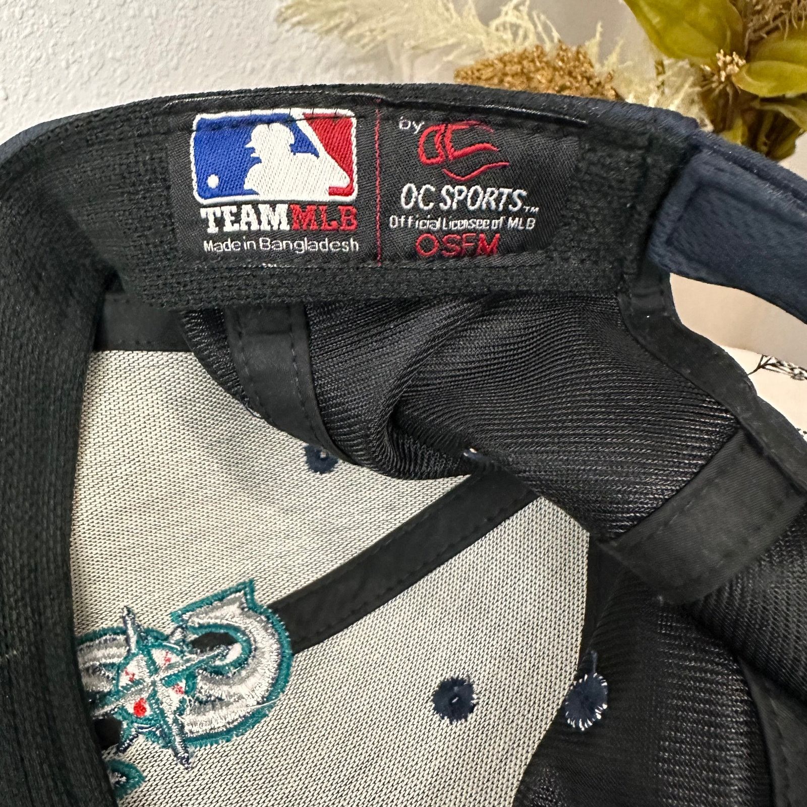 MLB MLB Seattle Mariners Navy Blue Baseball Cap Velcro Strap OS Size ONE SIZE - 7 Thumbnail