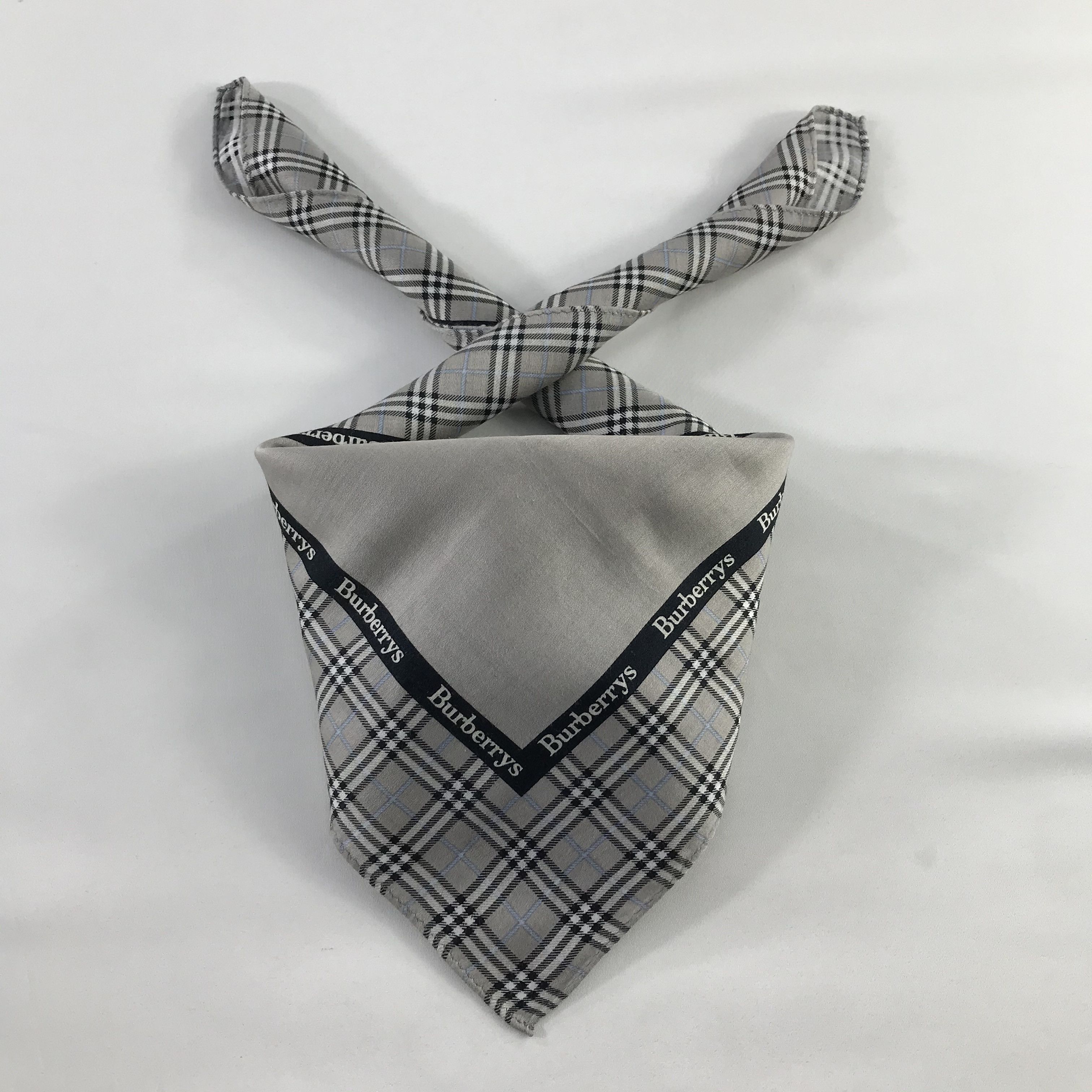 Burberry × Vintage Burberry Bandana / Handkerchief / Neckerchief - S736 Size ONE SIZE - 3 Thumbnail