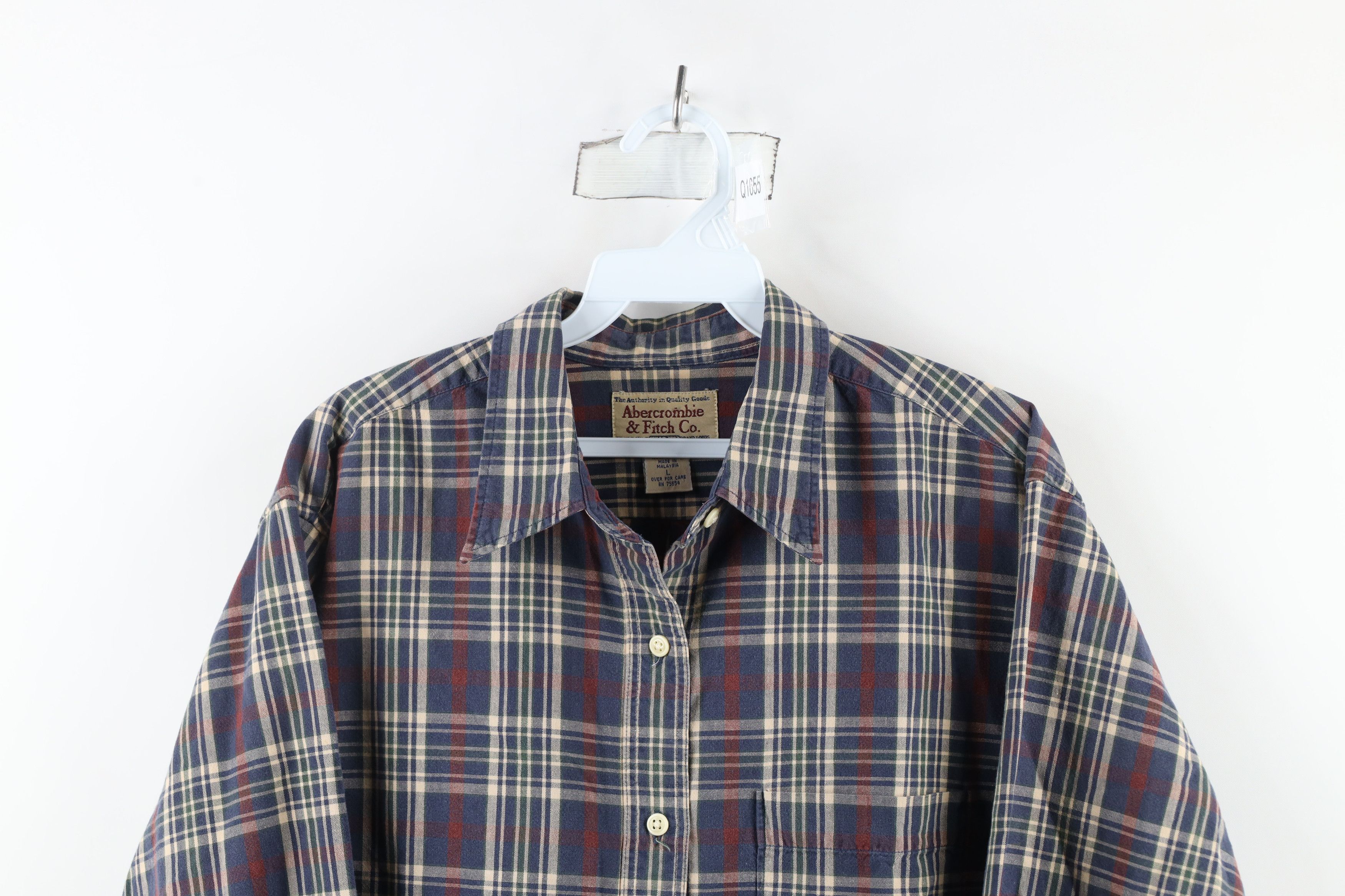 Abercrombie & Fitch × Vintage Vintage 90s Abercrombie & Fitch Collared Button Shirt Size US L / EU 52-54 / 3 - 2 Thumbnail