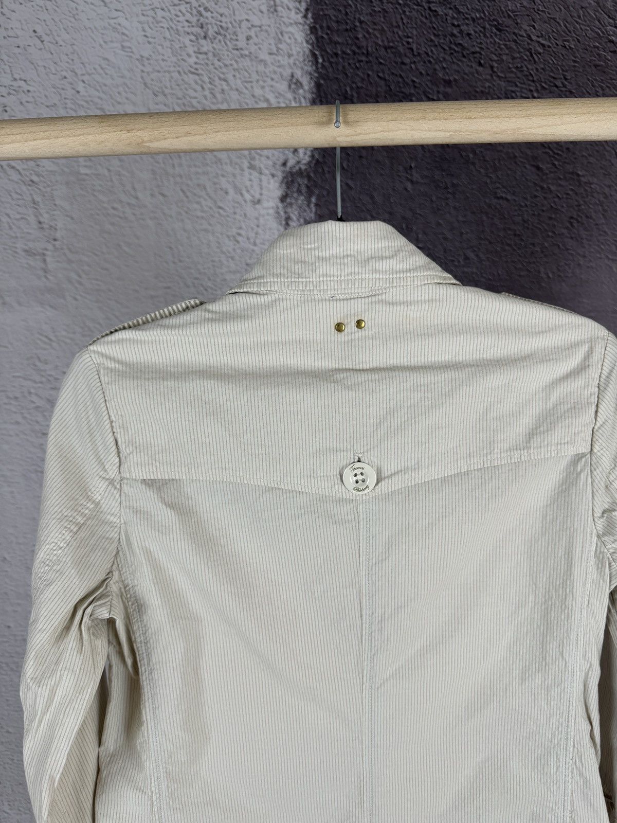 Burberry Thomas Burberry striped cotton lightweight trench coat Size XS / US 0-2 / IT 36-38 - 12 Thumbnail