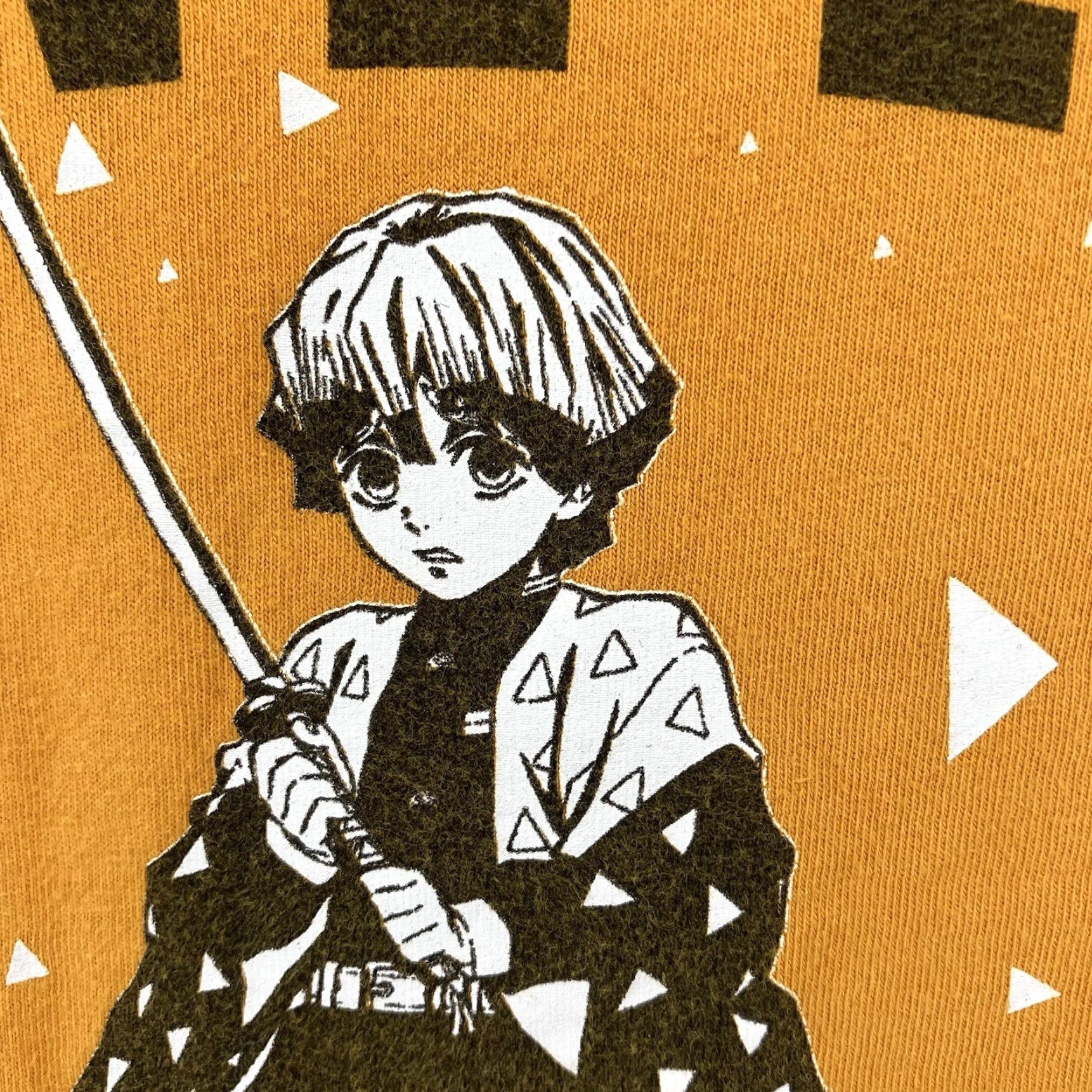 Vintage Demon Slayer CORPS Zenitsu Agatsuma Golden Yellow T-Shirt All Cotton Mens XL Size US XL / EU 56 / 4 - 6 Thumbnail