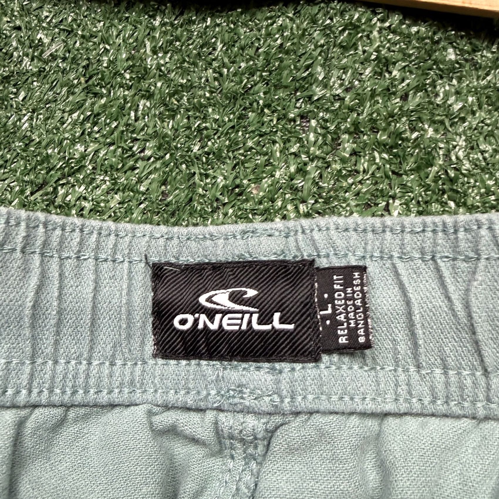 O'Neill Oneill Hybrid Shorts Mens Size L Green Chino Drawstrings Surfer Beach Outdoors Size US 33 - 5 Thumbnail
