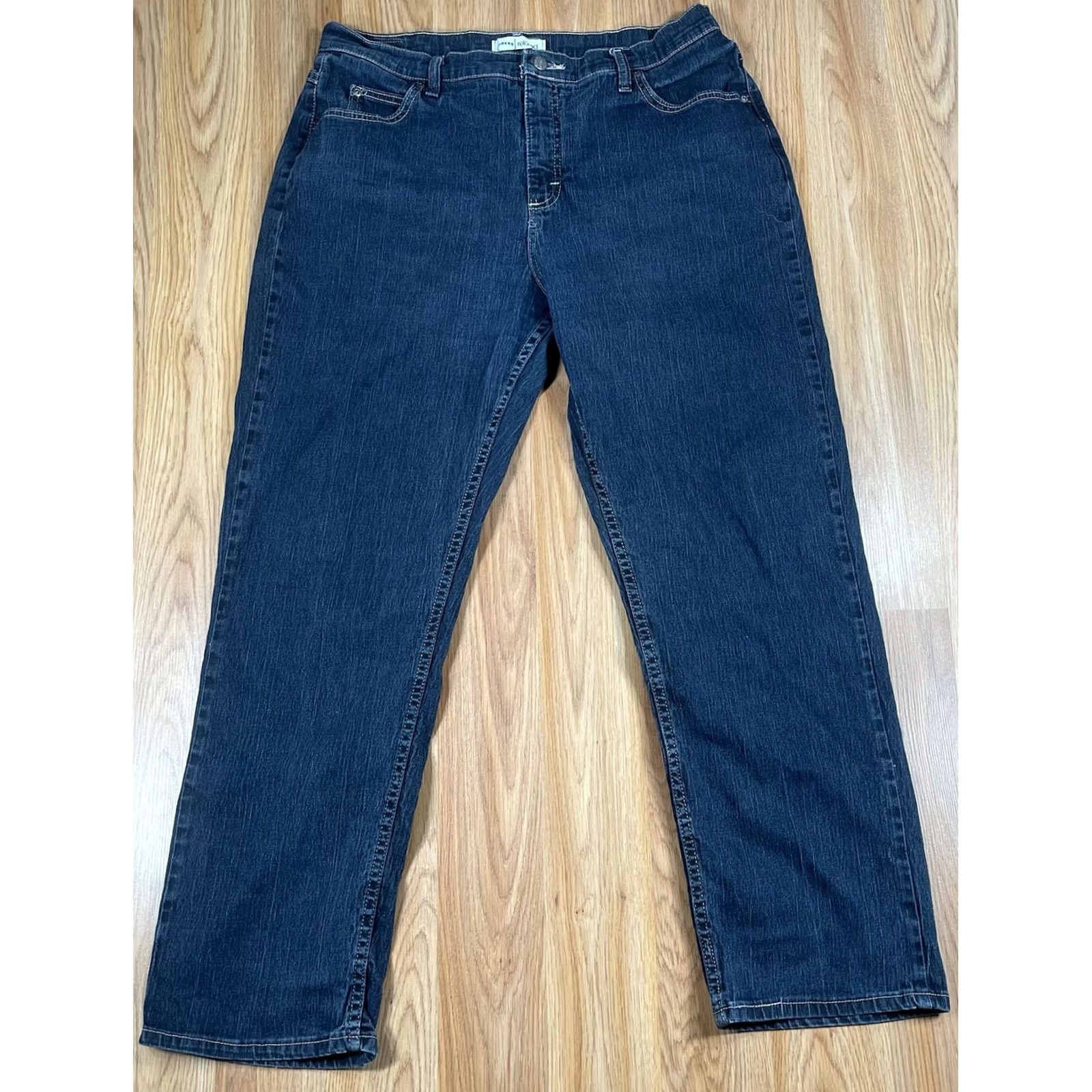Vintage Riders Jeans Women’s 16P Relaxed Straight Leg High Rise Blue Wash Denim Pants Jeans Shirt? Size 38" / US 16 / IT 52 - 2 Thumbnail