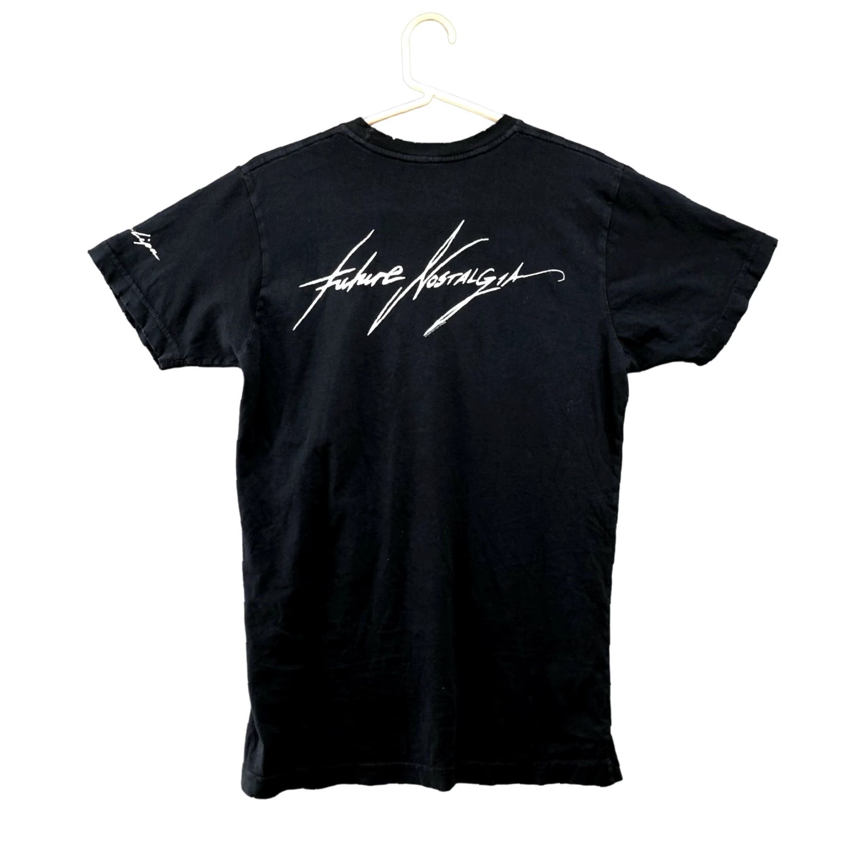 Vintage VINTAGE Dua Lipa Future Nostalgia Official Cotton T-Shirt Womens Small Black Music Casual Short Sleeve Size S / US 4 / IT 40 - 2 Thumbnail