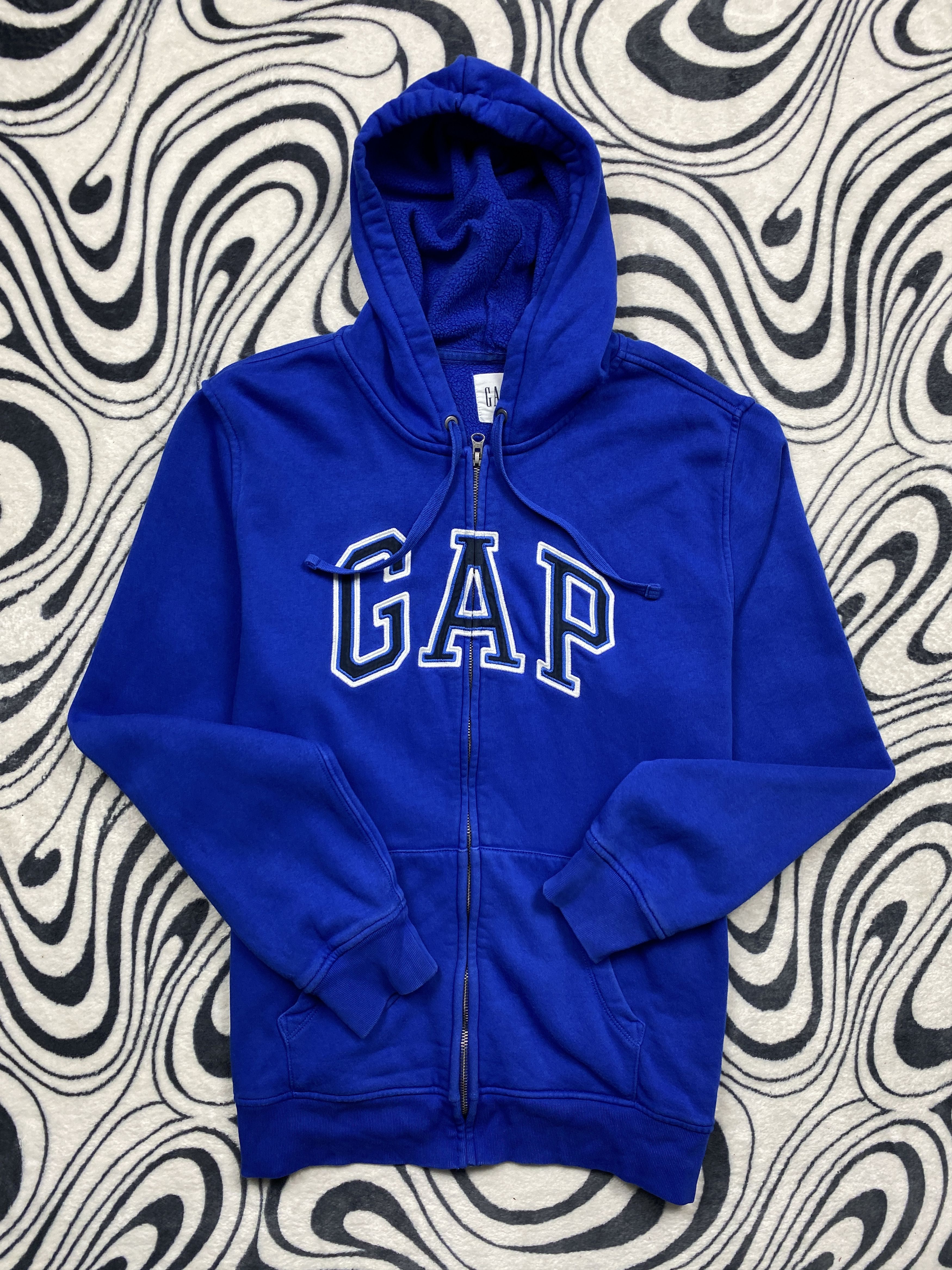 Gap × Vintage Gap Vintage Mens Zip Hoodie Y2K Size US L / EU 52-54 / 3 - 1 Thumbnail
