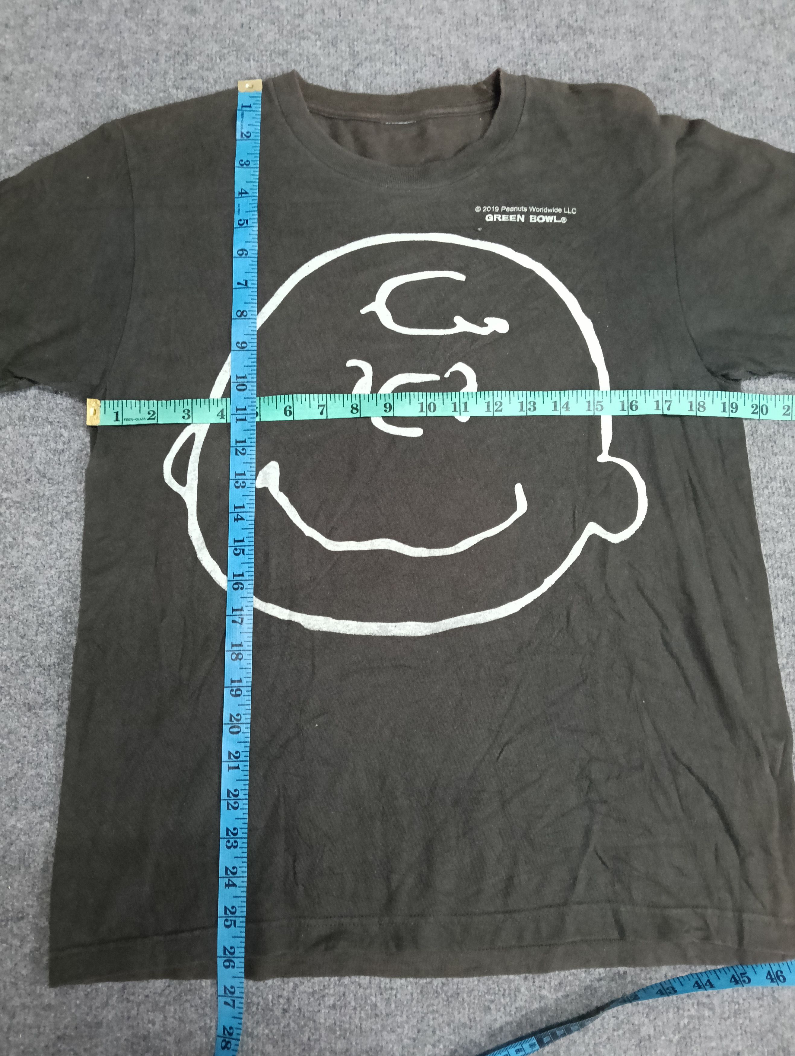 Cartoon Network × Peanuts × Vintage Peanuts green bowl faded black tshirt. Size US M / EU 48-50 / 2 - 5 Thumbnail