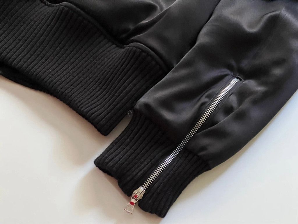 Amiri Amiri Black Silk Bomber Jacket Size US M / EU 48-50 / 2 - 13 Thumbnail