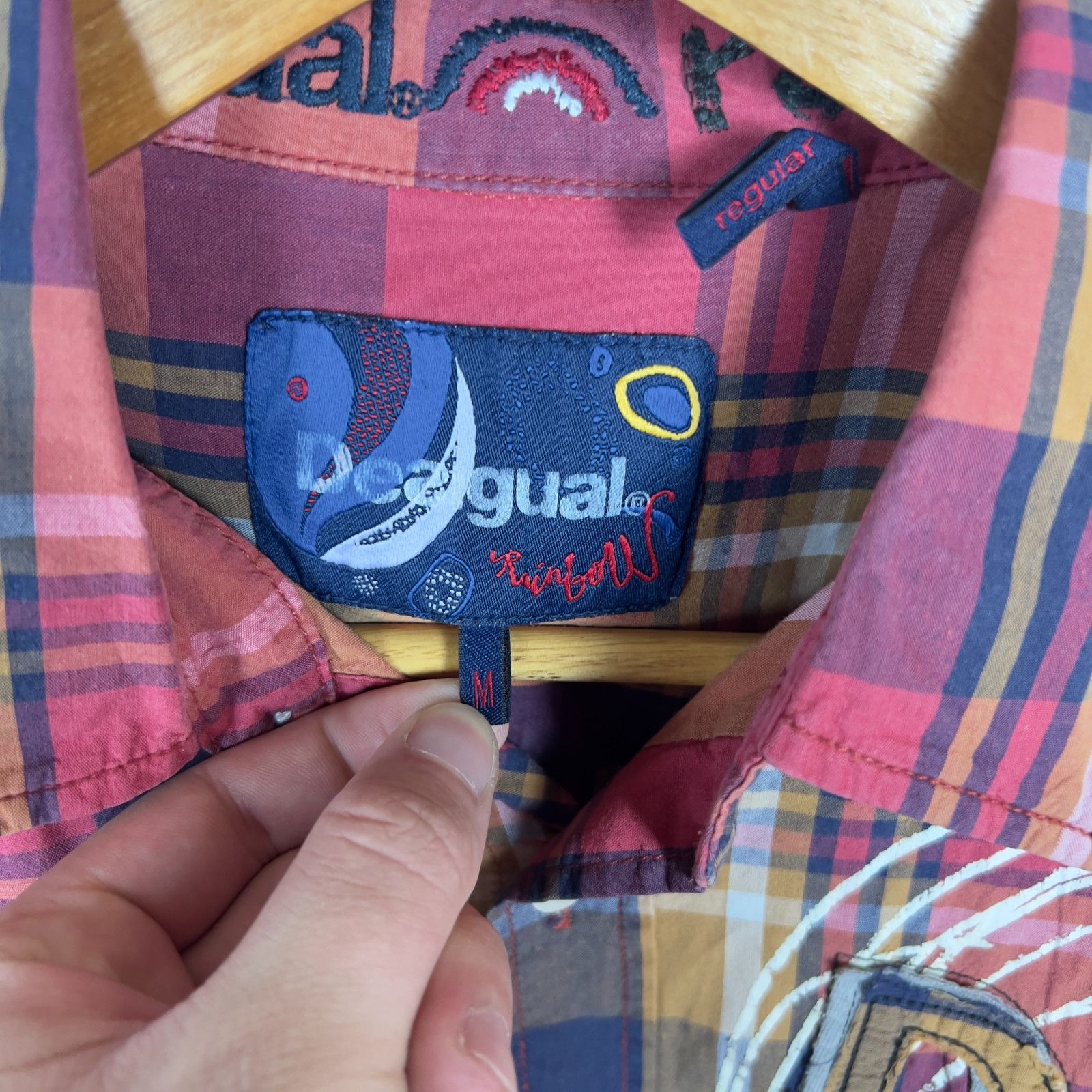 Desigual Desigual Shirt Men's Size M Multicolor Long Sleeve` Size US M / EU 48-50 / 2 - 4 Thumbnail