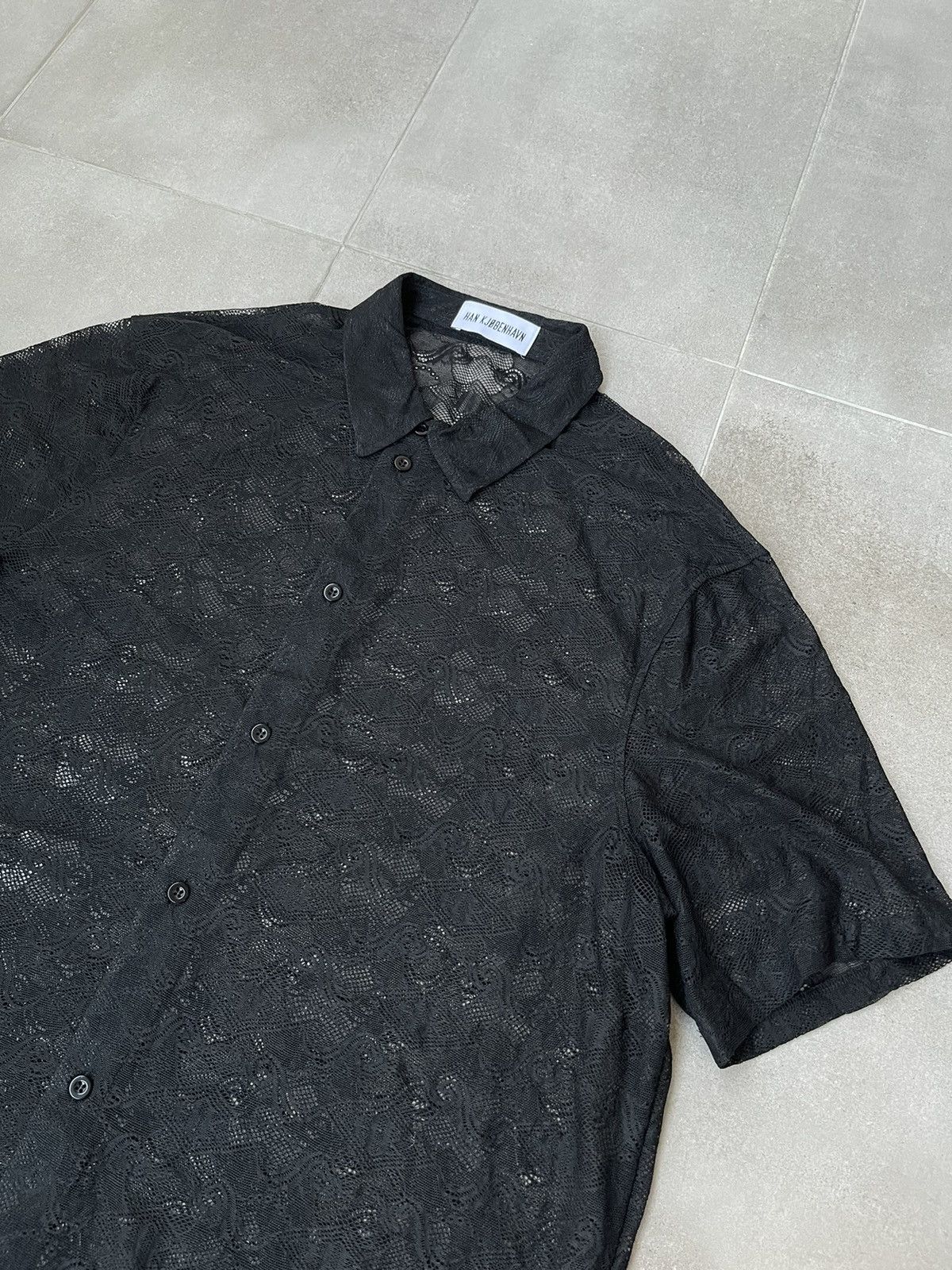 Han Kjobenhavn !DS! SS23 Han Kjobenhavn Lace Monogram Black Summer Shirt Size US M / EU 48-50 / 2 - 12 Thumbnail