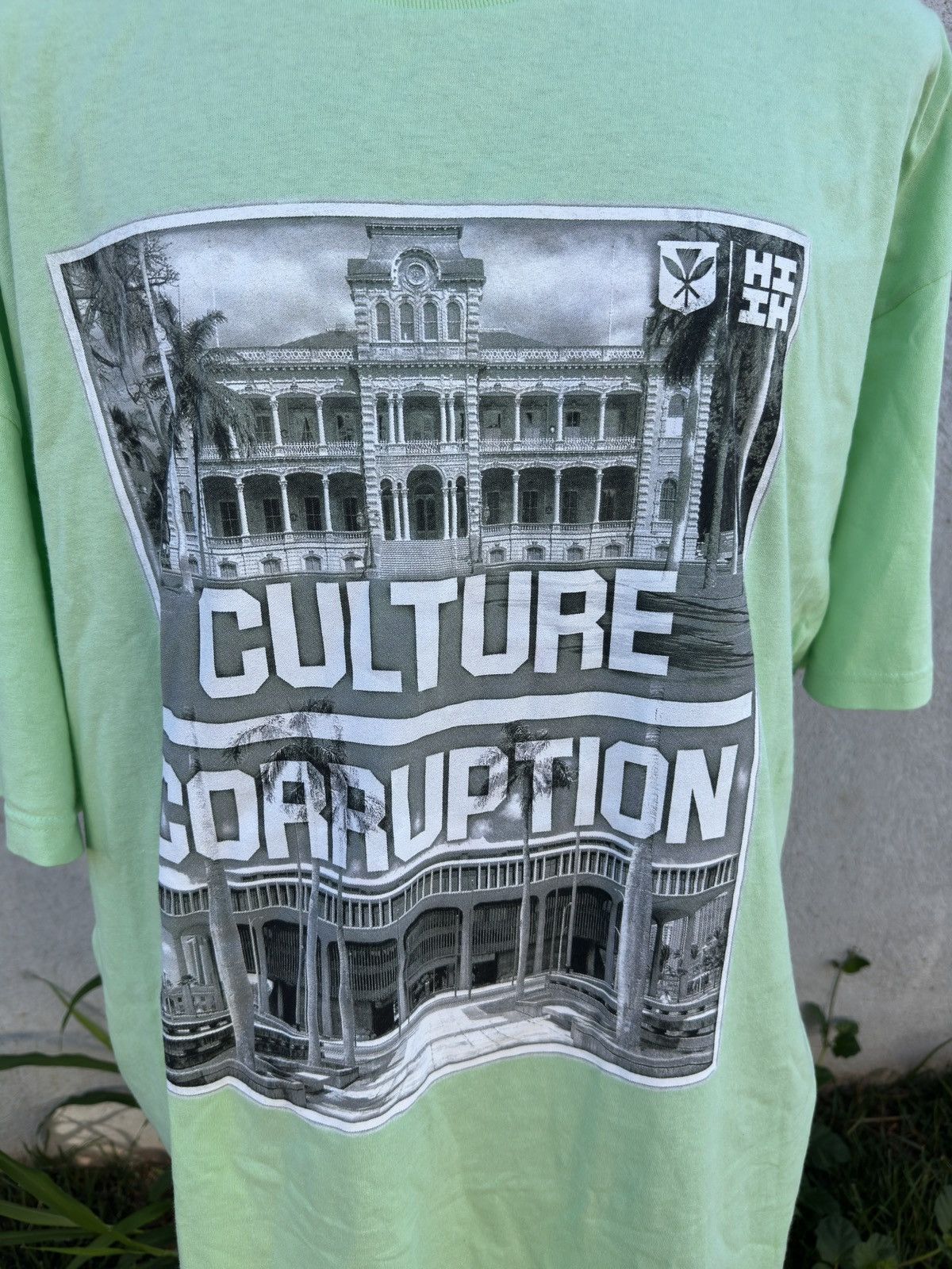 Other Hawaii's Finest T-Shirt Green Hawaiian Print Men's 3XL Size US XXL / EU 58 / 5 - 3 Thumbnail