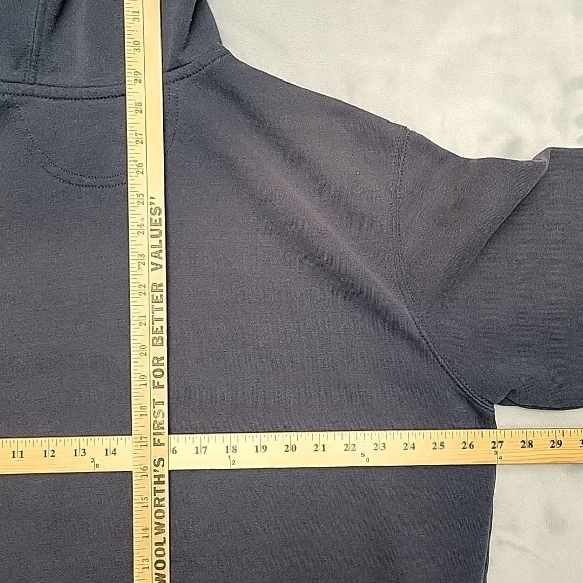 Carhartt Carhartt Hoodie Mens XL Distressed Hooded Pullover Fleece Sweatshirt Workwear Blue Cotton Blend Logo Solid Long Sleeve Pullover Mens Size US XL / EU 56 / 4 - 8 Thumbnail