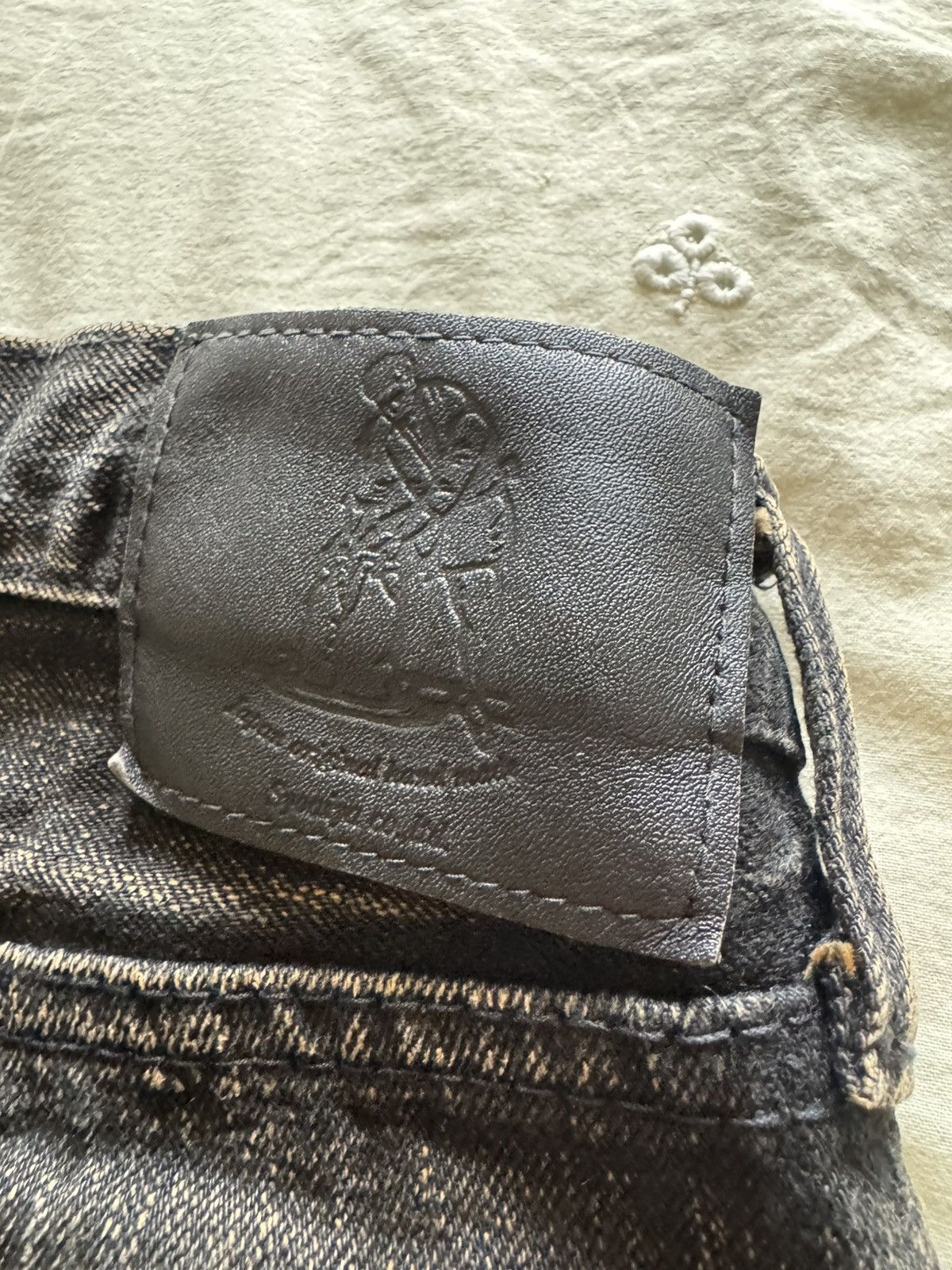 Pure Blue Japan PURE BLUE JAPAN TEA-CORE DYED BLACK DENIM TCD-003-BK - SZ 32 Size US 32 / EU 48 - 9 Thumbnail