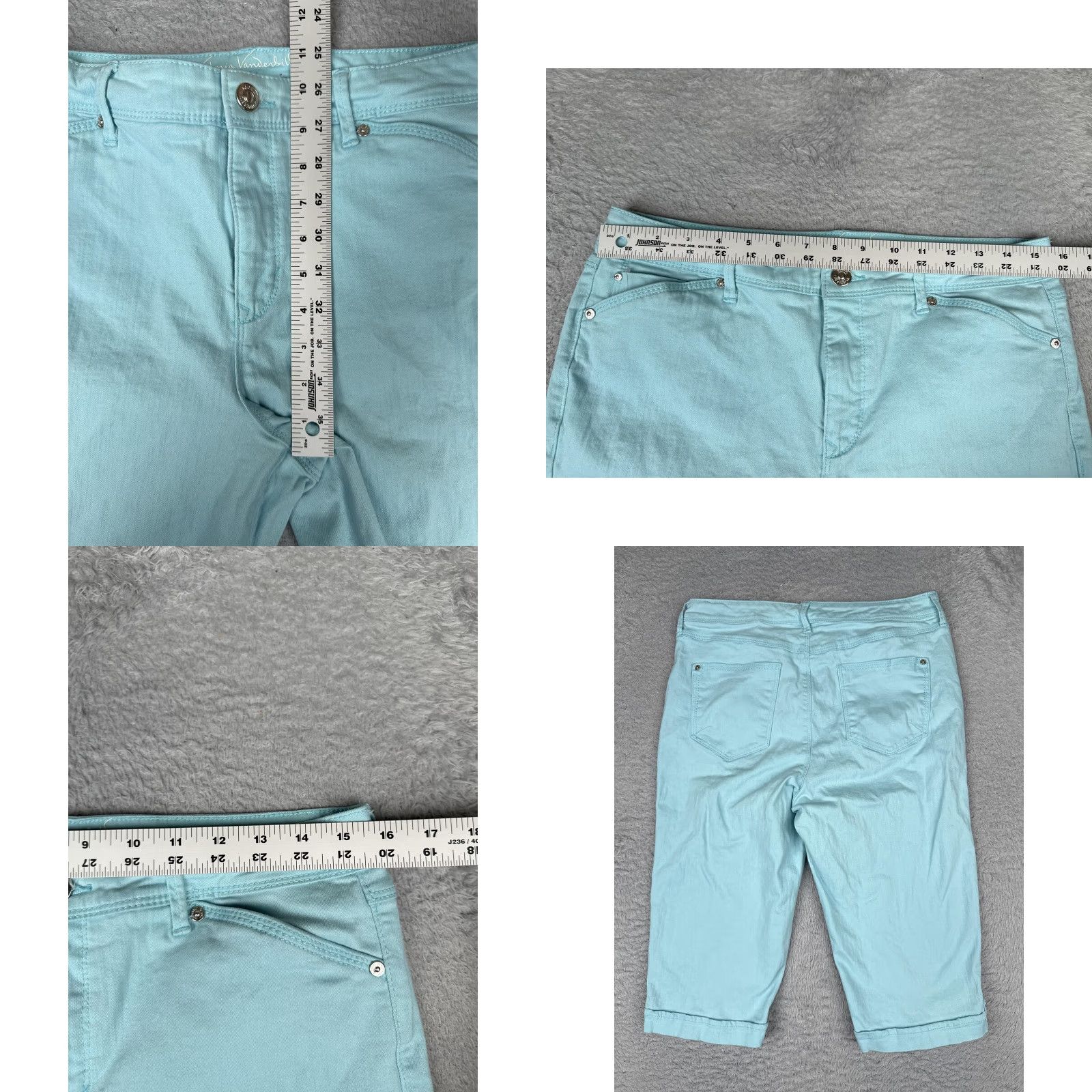 Gloria Vanderbilt Gloria Vanderbilt Jeans Capri Womens 10 Blue Mid Rise Stretch Denim 30x16 Jeans Capri Women Size 10 Blue Mid Rise Stretch Denim Capris Vintage No Size 32" / US 10 / IT 46 - 8 Thumbnail
