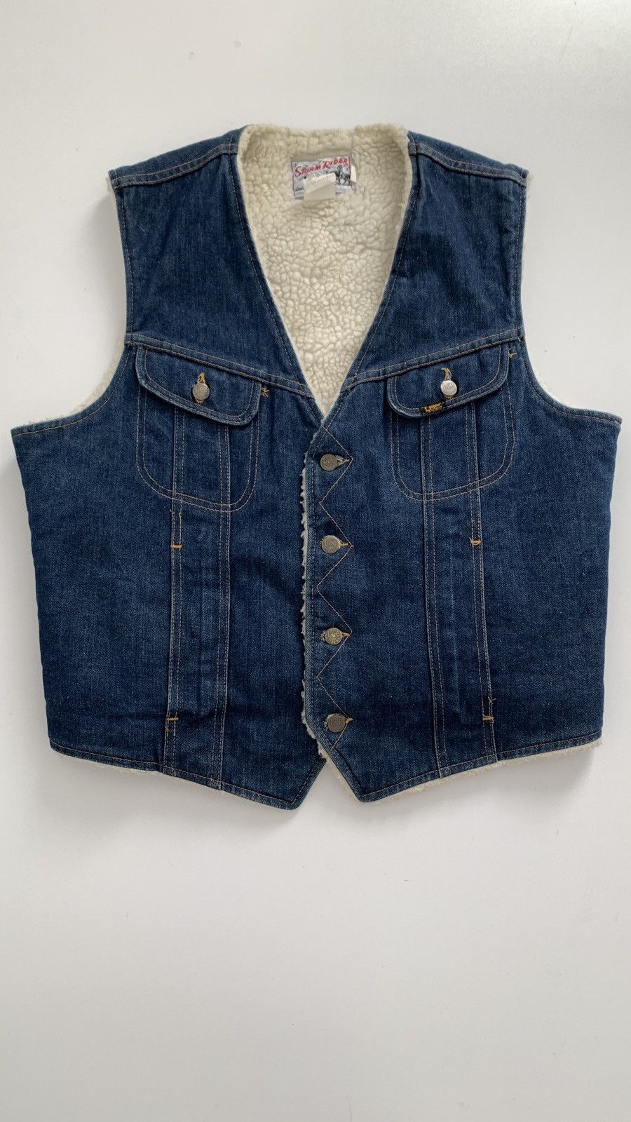 Lee × Vintage Lee Storm Rider Denim Blue Made In USA Size L Size US L / EU 52-54 / 3 - 2 Thumbnail