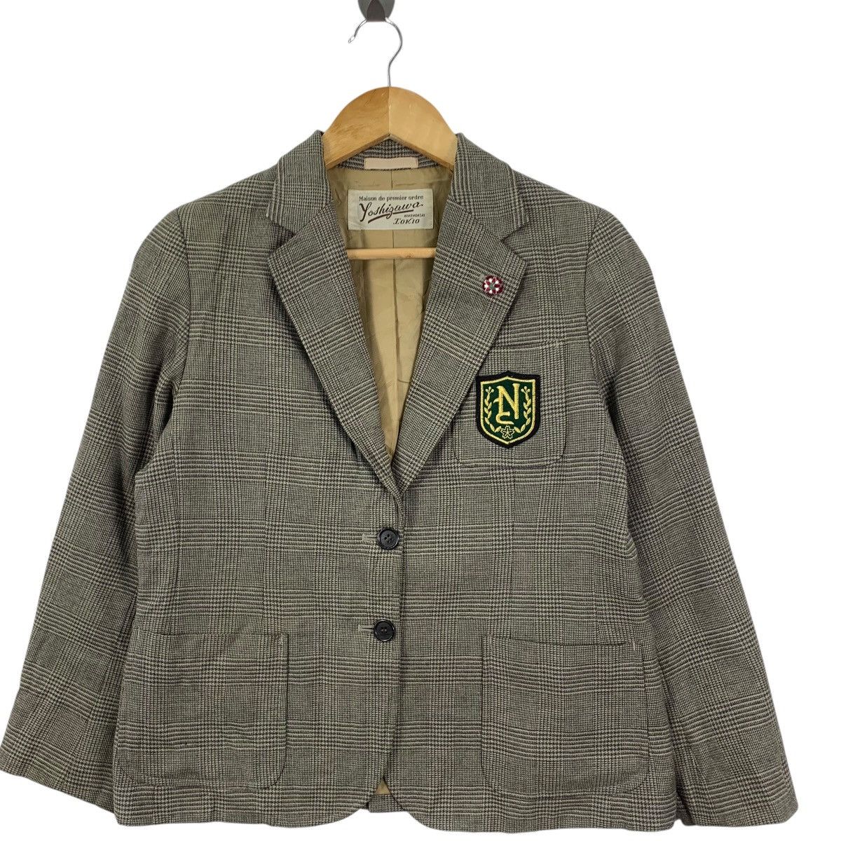 Vintage Vintage YOSHIGAWA NIHONBASHI IOKIO Glen Plaid Pattern Blazer Size S / US 4 / IT 40 - 5 Thumbnail