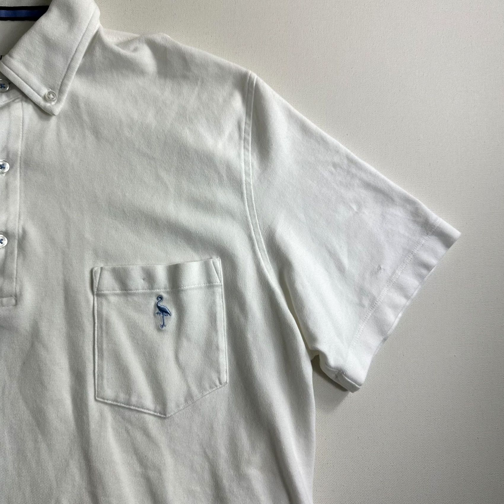 Tailorbyrd TAILORBYRD Golf Polo Shirt Men’s Large Flamingo White Preppy Shirt Size US L / EU 52-54 / 3 - 3 Thumbnail
