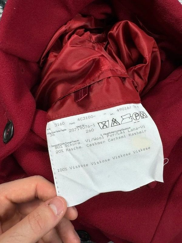 Burberry Burberry Red Wool Cashmere Coat 36 S Size S / US 4 / IT 40 - 6 Thumbnail