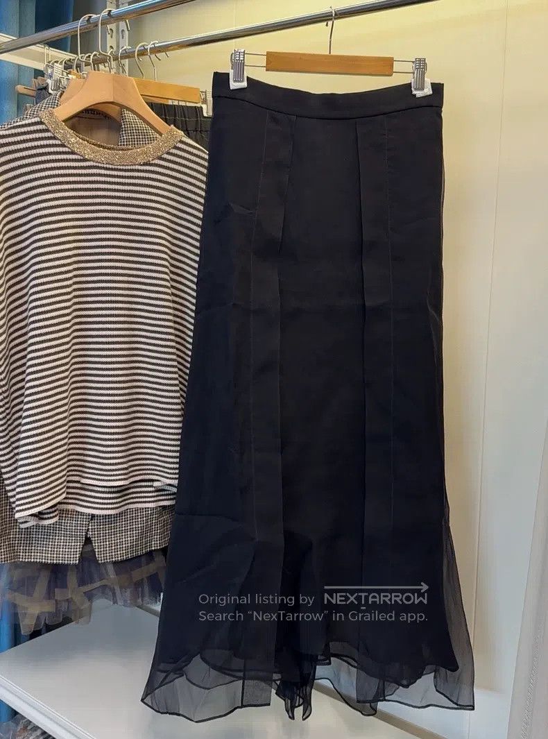 Brunello Cucinelli Brunello Cucinelli Silk Skirt Size 26" / US 2 / IT 38 - 3 Thumbnail
