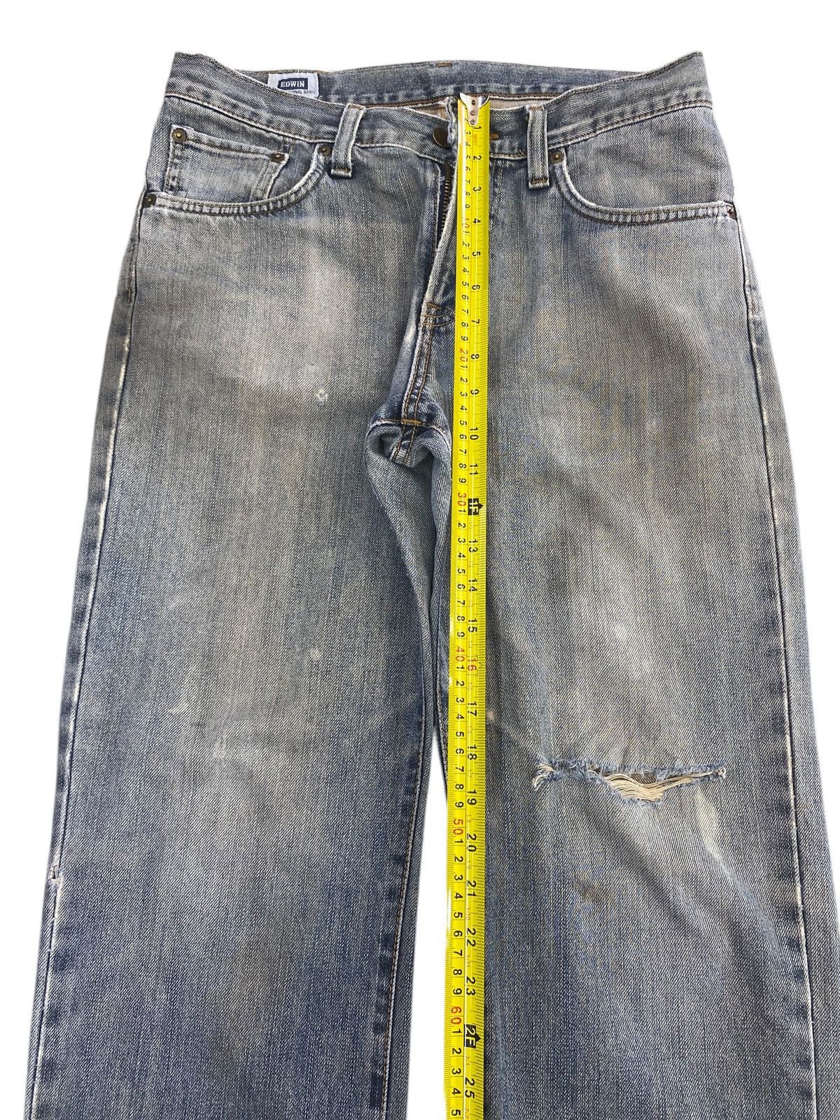 Edwin Vintage Edwin Faded Wash Ripped Style Loose Jeans Size US 31 - 6 Thumbnail