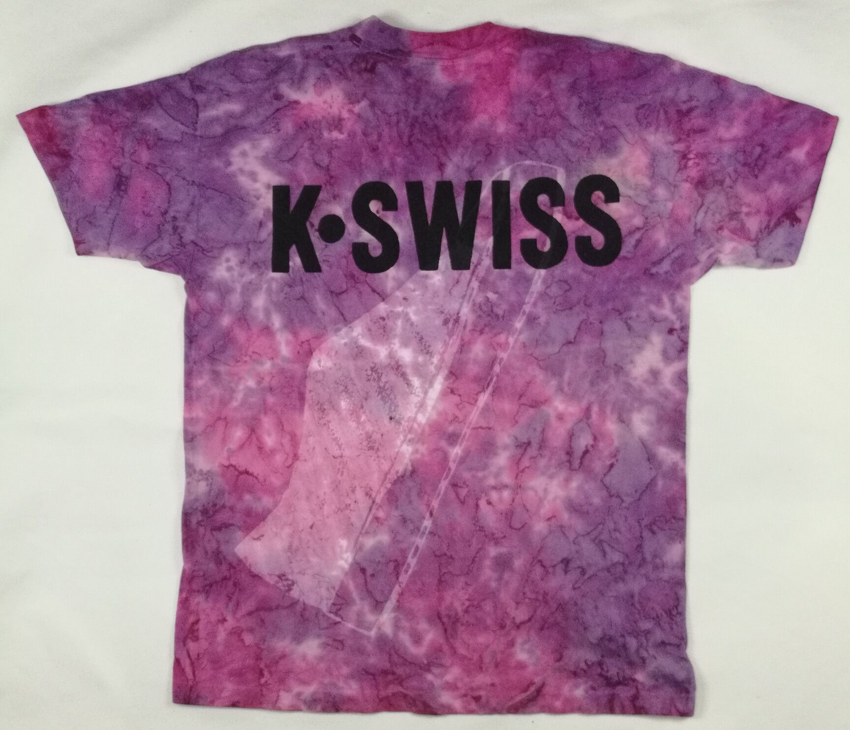 K-Swiss Vintage K Swiss Tie Dye Snickers Art T-Shirt Size US L / EU 52-54 / 3 - 4 Thumbnail