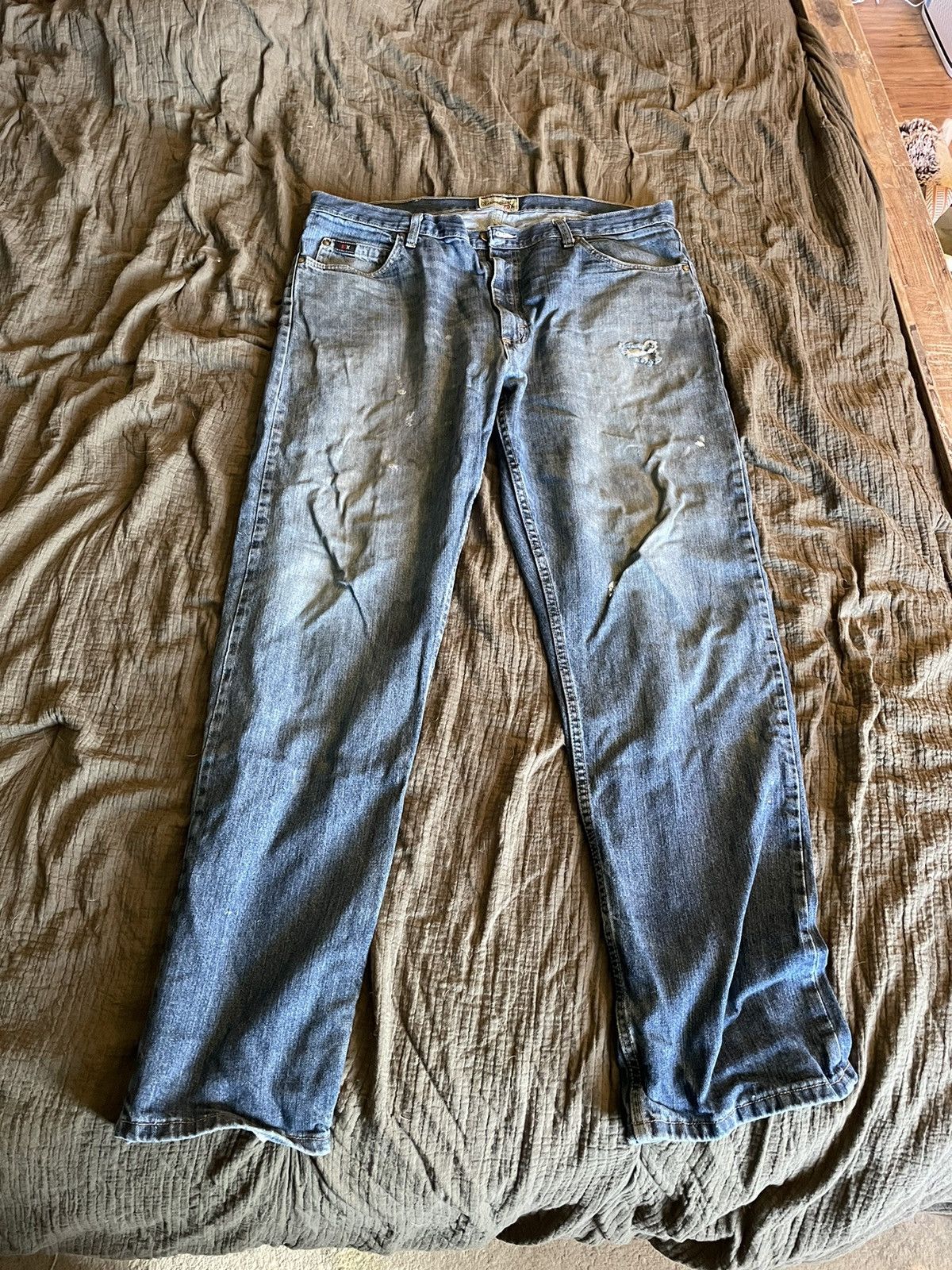 Wrangler Wrangler 20x style 1 distressed denim jeans Size US 38 / EU 54 - 1 Thumbnail