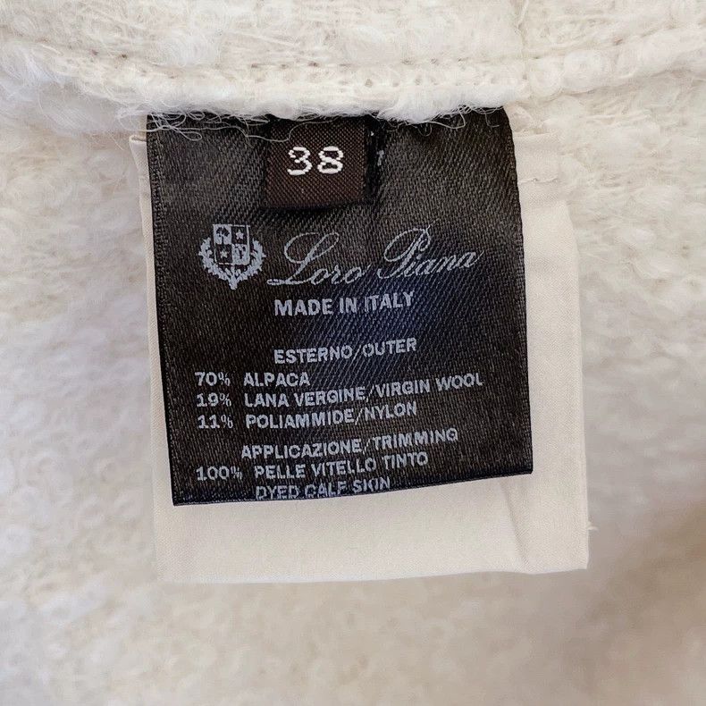 Loro Piana LORO PIANA White alpaca fur coat with fur trim Size M / US 6-8 / IT 42-44 - 8 Thumbnail