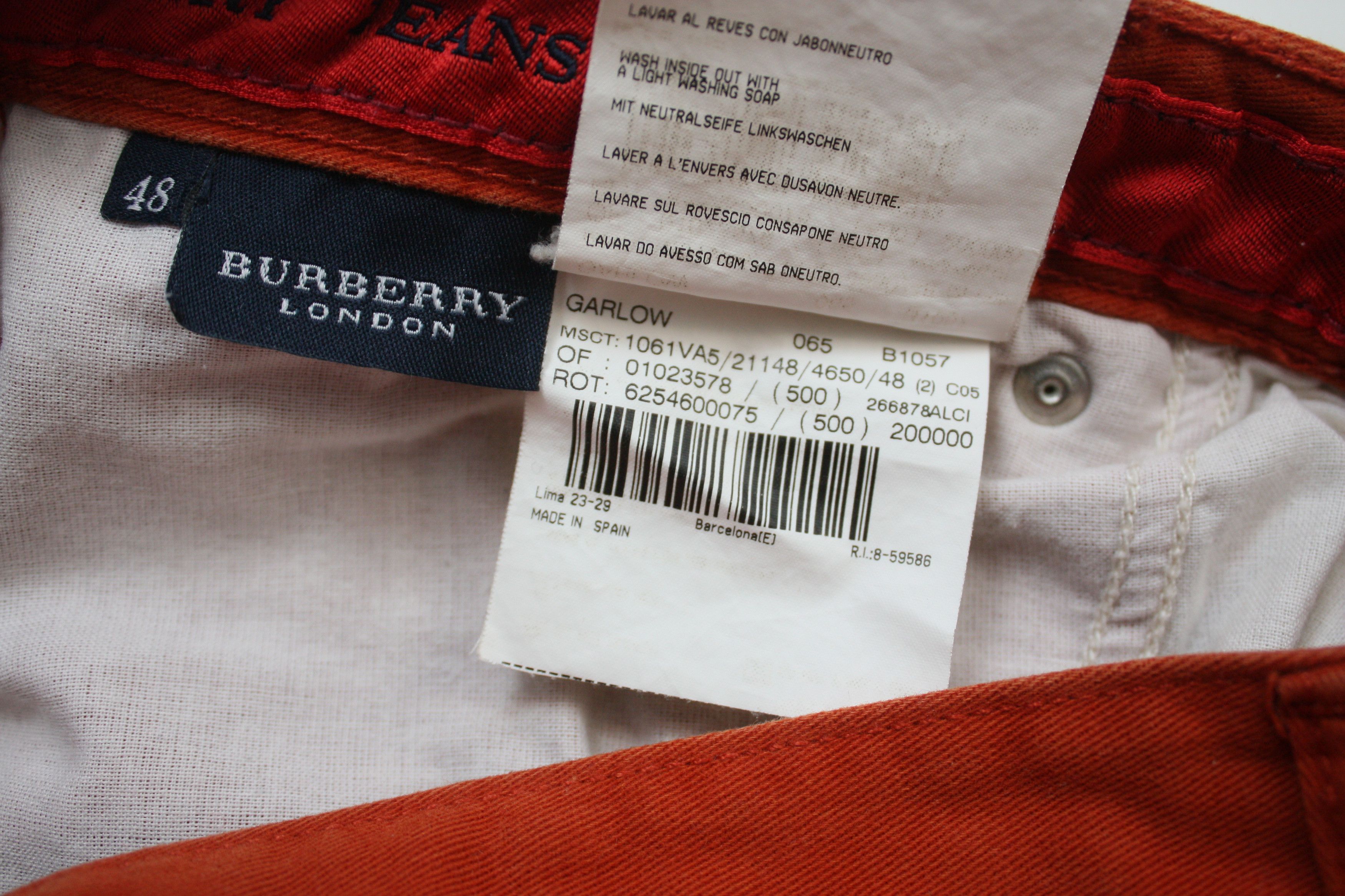 Burberry Burberry Orange Vintage Casual Pants 48 Made In Spain Size US 32 / EU 48 - 7 Thumbnail