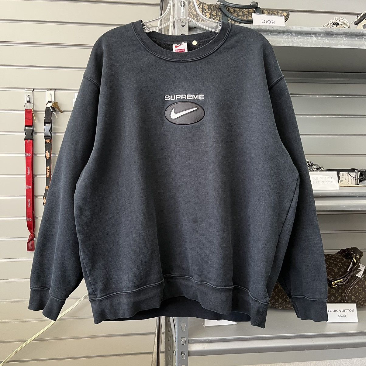 Nike × Supreme SUPREME NIKE JEWEL CREWNECK SWEATSHIRT | Grailed 