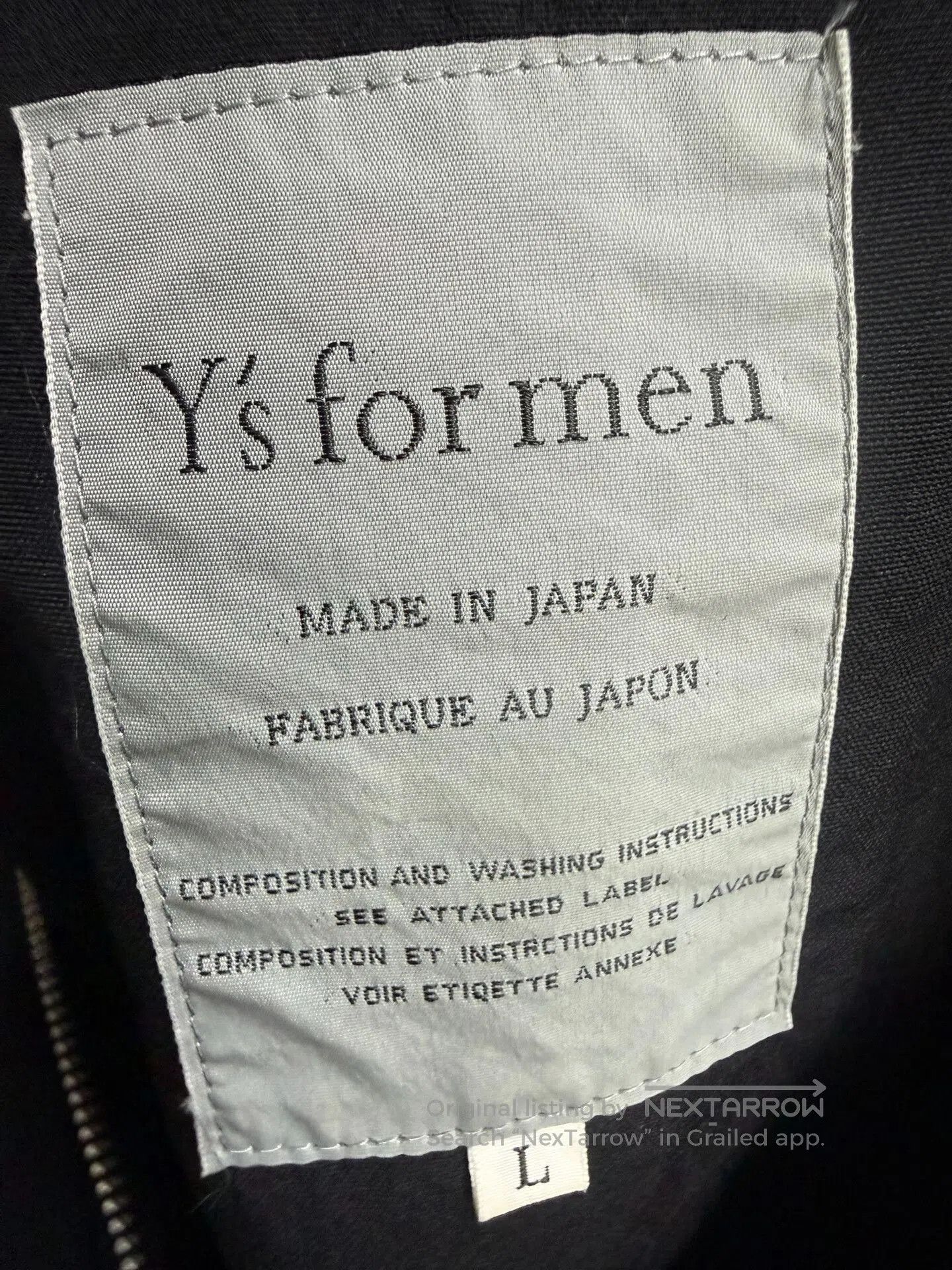 Yohji Yamamoto Yohji Yamamoto Y's for Men Wool Jacket. Size US M / EU 48-50 / 2 - 7 Thumbnail