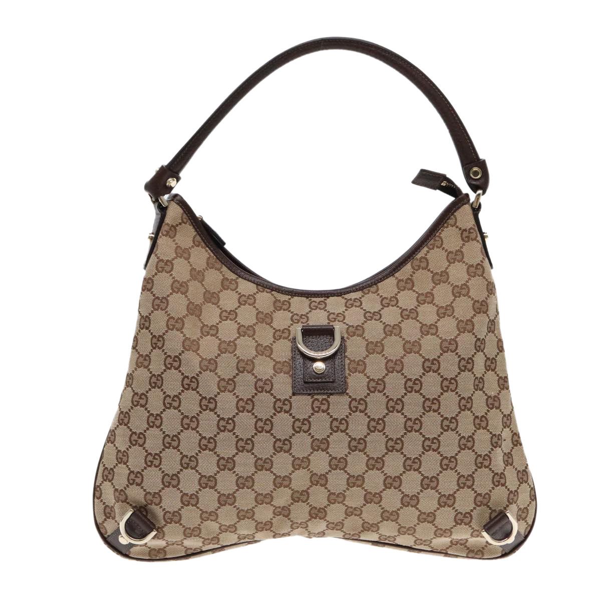 Gucci Abbey Beige Canvas Shoulder Bag (Pre-Owned) Size ONE SIZE - 1 Thumbnail