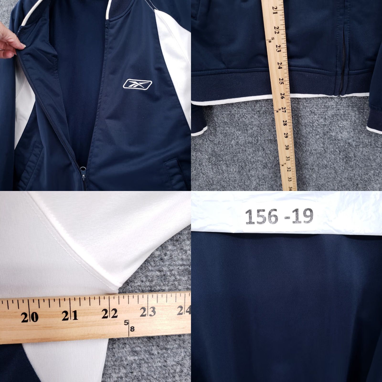 Reebok Reebok Jacket Men L Large Blue Track Full Zip Long Sleeve Soft Sports Activewear Size US L / EU 52-54 / 3 - 8 Thumbnail