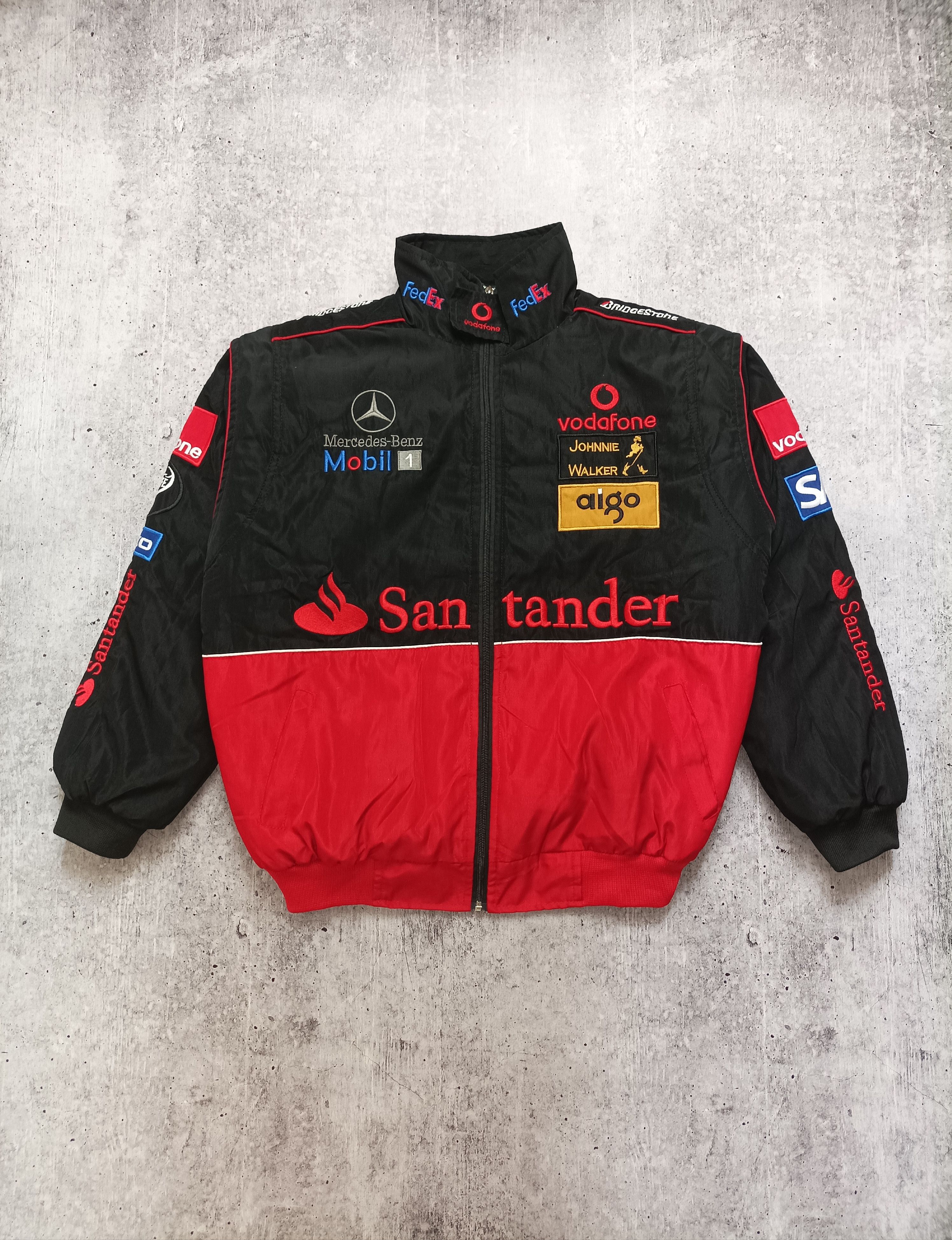 Vintage Mercedes Benz McLaren West Santander Racing Jacket Vintage ...