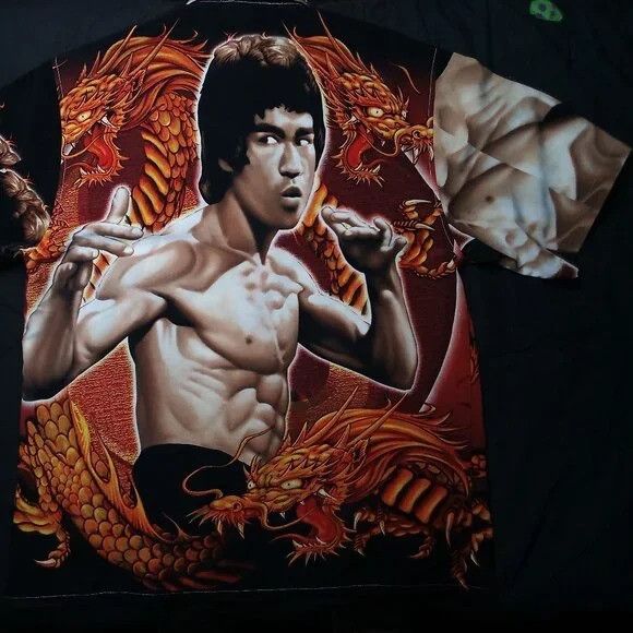 Vintage Vintage Y2K Bruce Lee Enter The Dragon Button Shirt Size US L / EU 52-54 / 3 - 9 Thumbnail