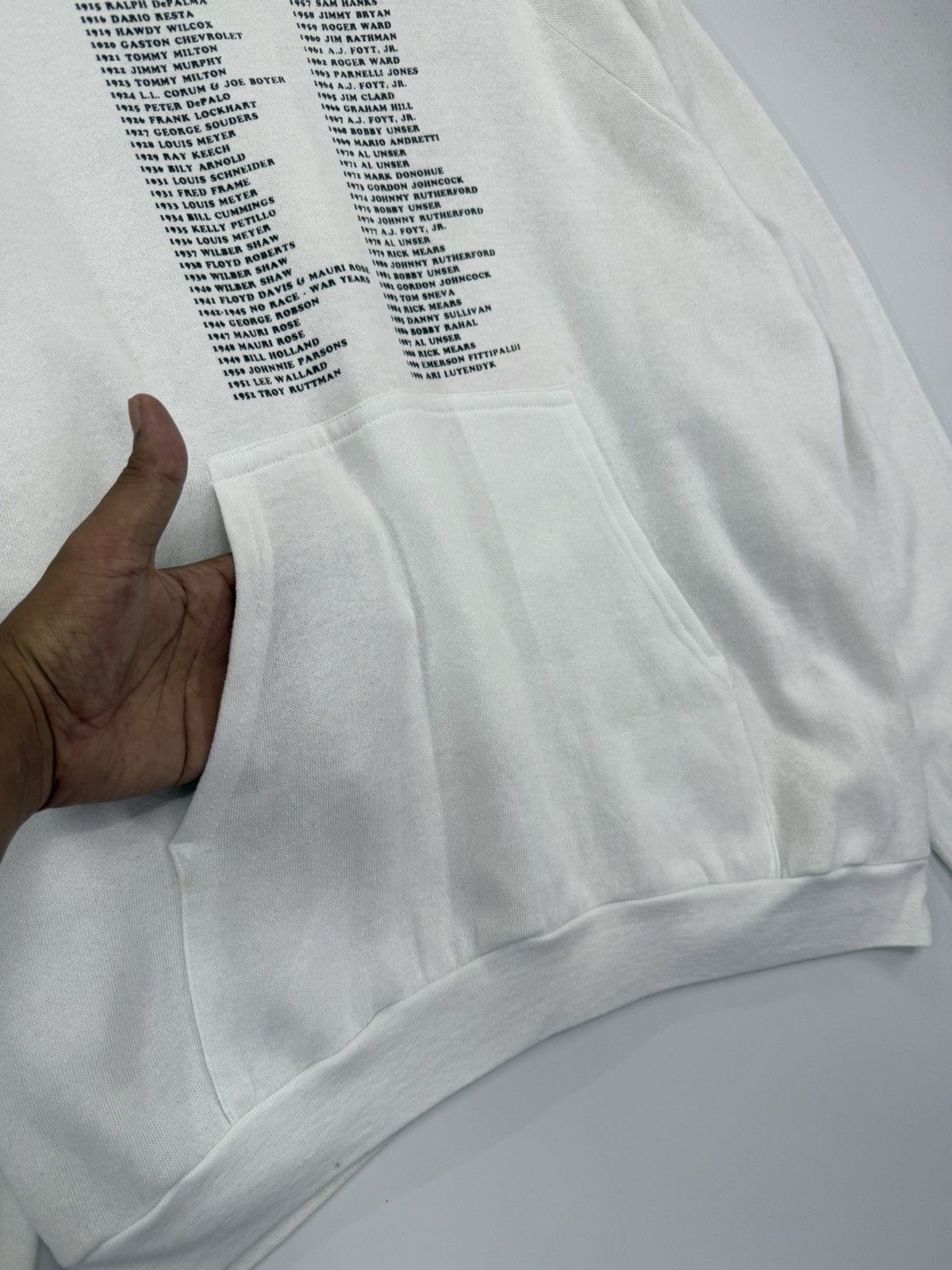 Vintage 🔥 90s Indy 75th Running Hoodie Double Hit Graphic Motorsport Size US M / EU 48-50 / 2 - 5 Thumbnail