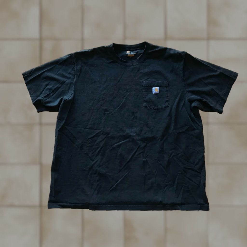 Carhartt VINTAGE Carhartt Pocket Tee Shirt Mens 2XL Black Short Sleeve 100% Cotton Shirt Size US XXL / EU 58 / 5 - 1 Thumbnail
