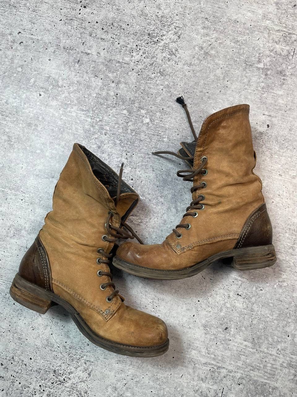 A.S.98 Vintage Airstep AS98 Biker Ankle Leather Boots Y2K Size US 7 / IT 37 - 9 Thumbnail