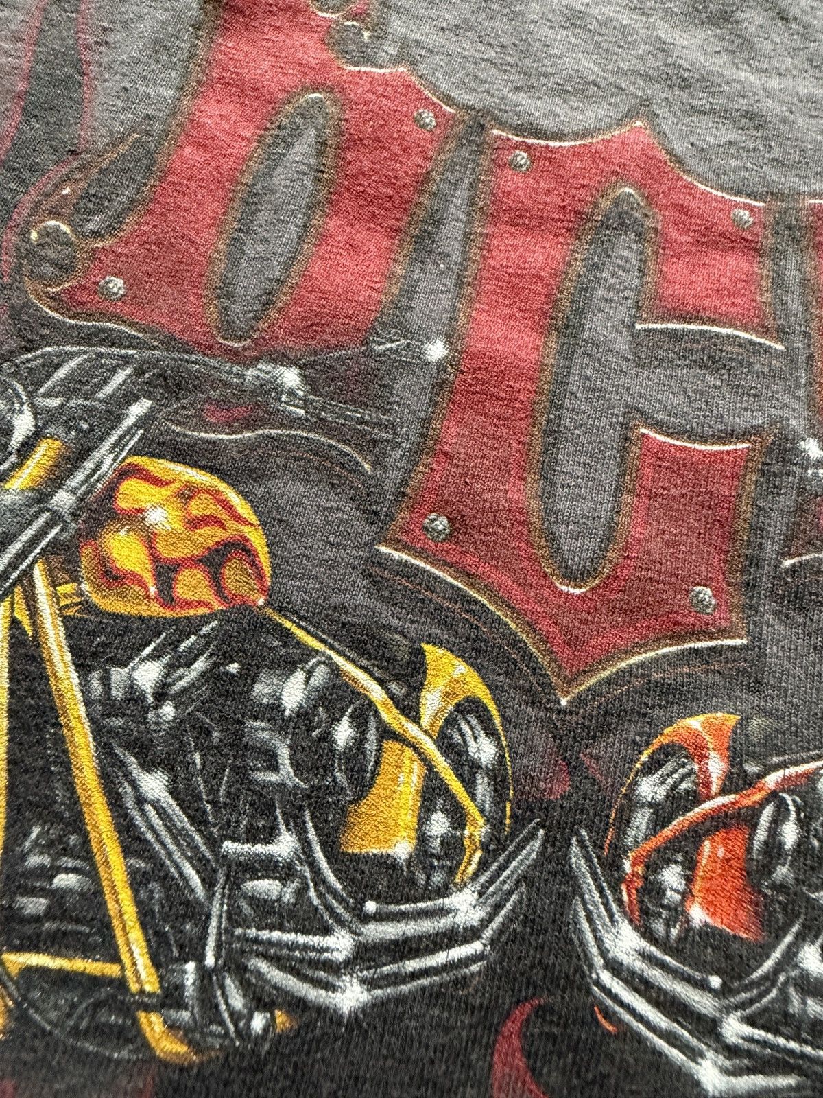 Vintage Vintage Y2K Orange County Choppers Flames Graphic Tee Size US XXL / EU 58 / 5 - 5 Thumbnail